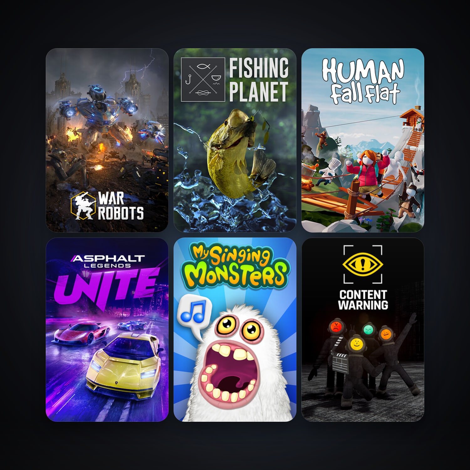 Fishing Planet + Human: Fall Flat, 10 games, clean — HabibiAccounts