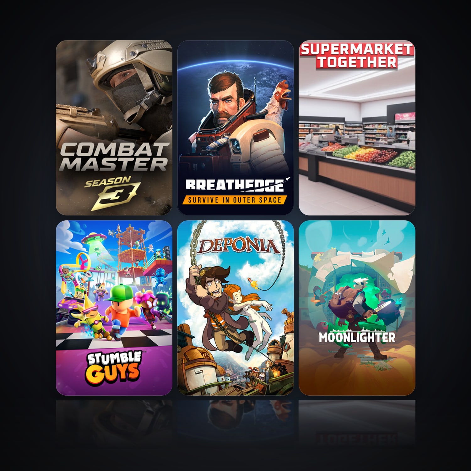 Combat Master: Season 1 & Breathedge | 10 Games | Clean — HabibiAccounts