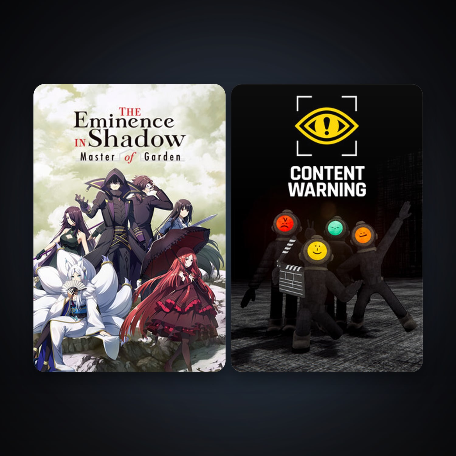 The Eminence in Shadow: Master of Garden + Content Warning, 4 games, clean — HabibiAccounts