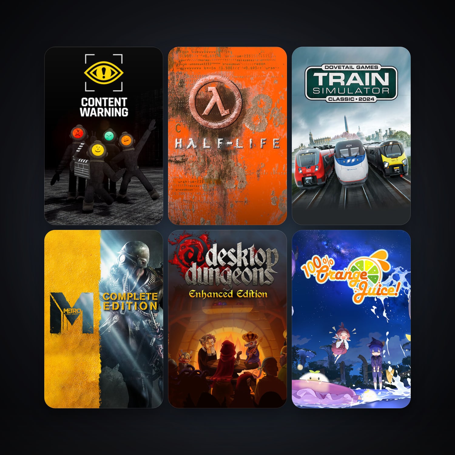 Half-Life + Train Simulator Classic, 24 games, clean — HabibiAccounts