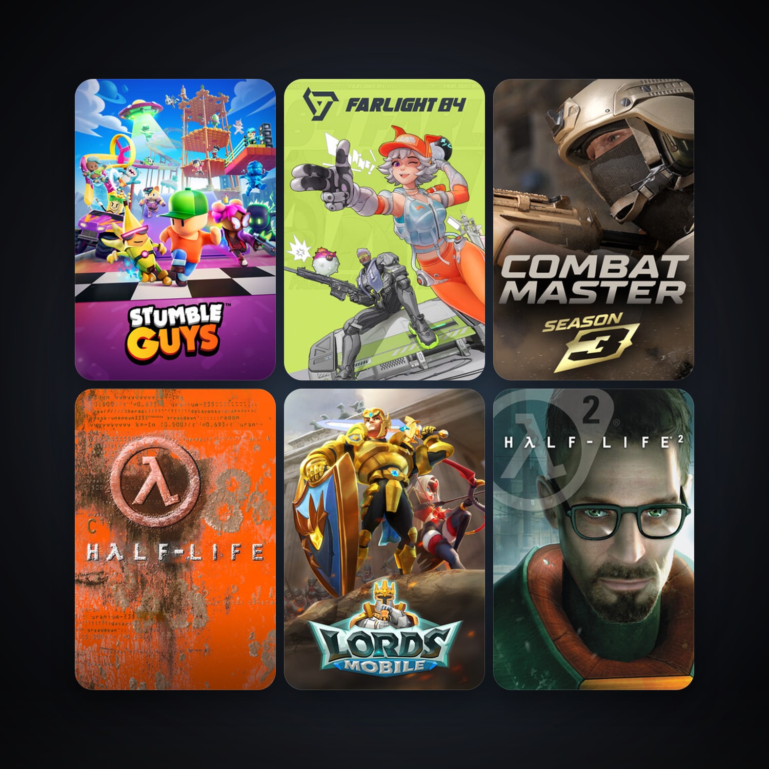 Half-Life + Half-Life 2, 18 games, clean — HabibiAccounts