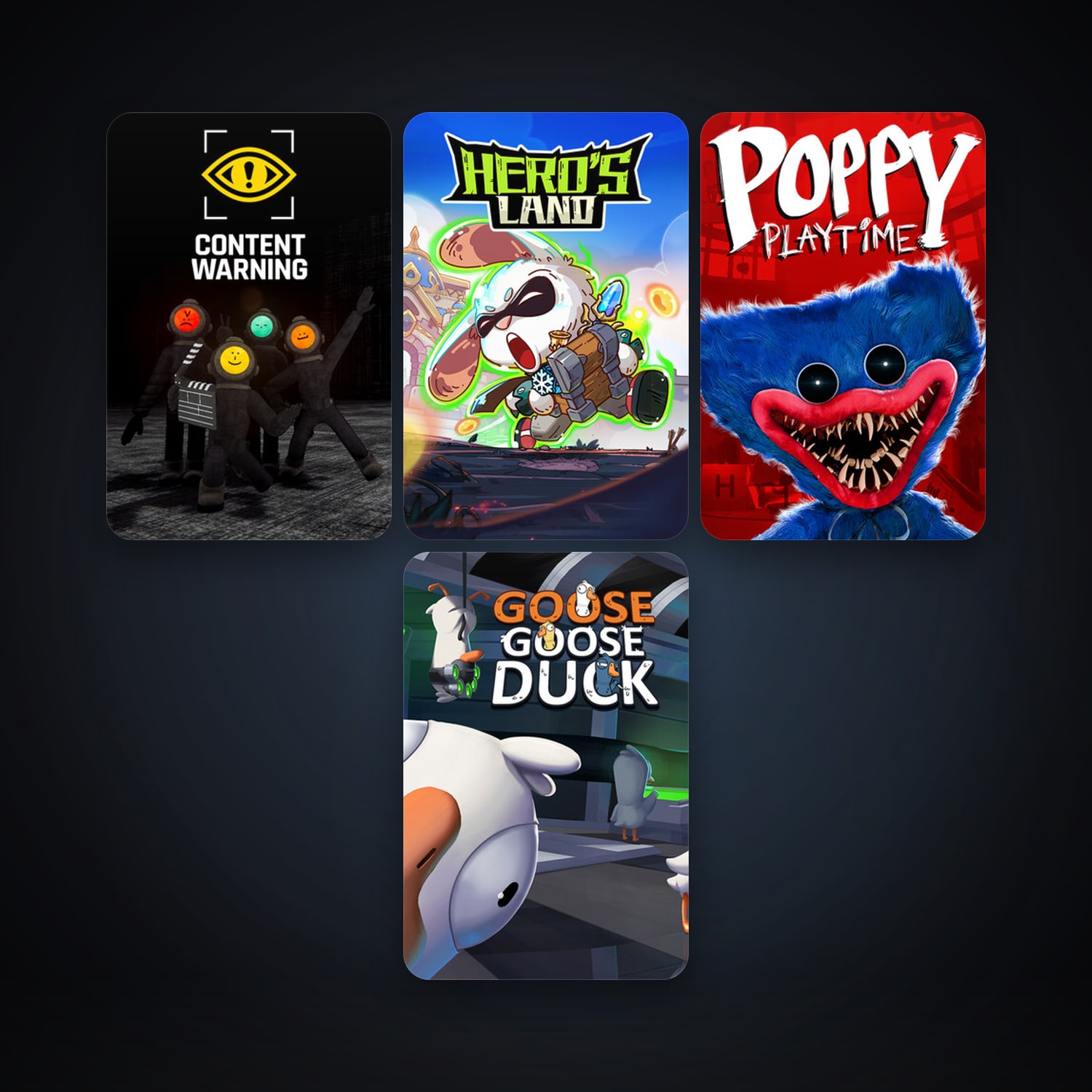 Goose Goose Duck + Poppy Playtime, 9 games, clean — HabibiAccounts