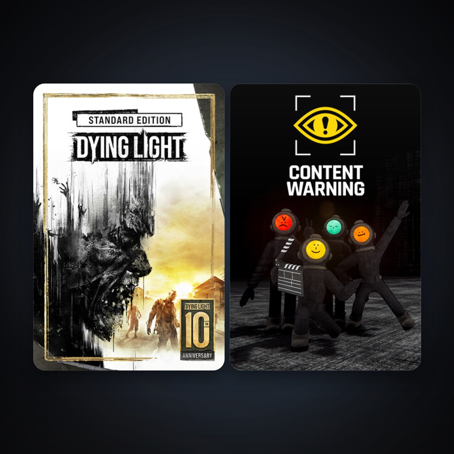 Dying Light + Content Warning, 5 games, clean — HabibiAccounts