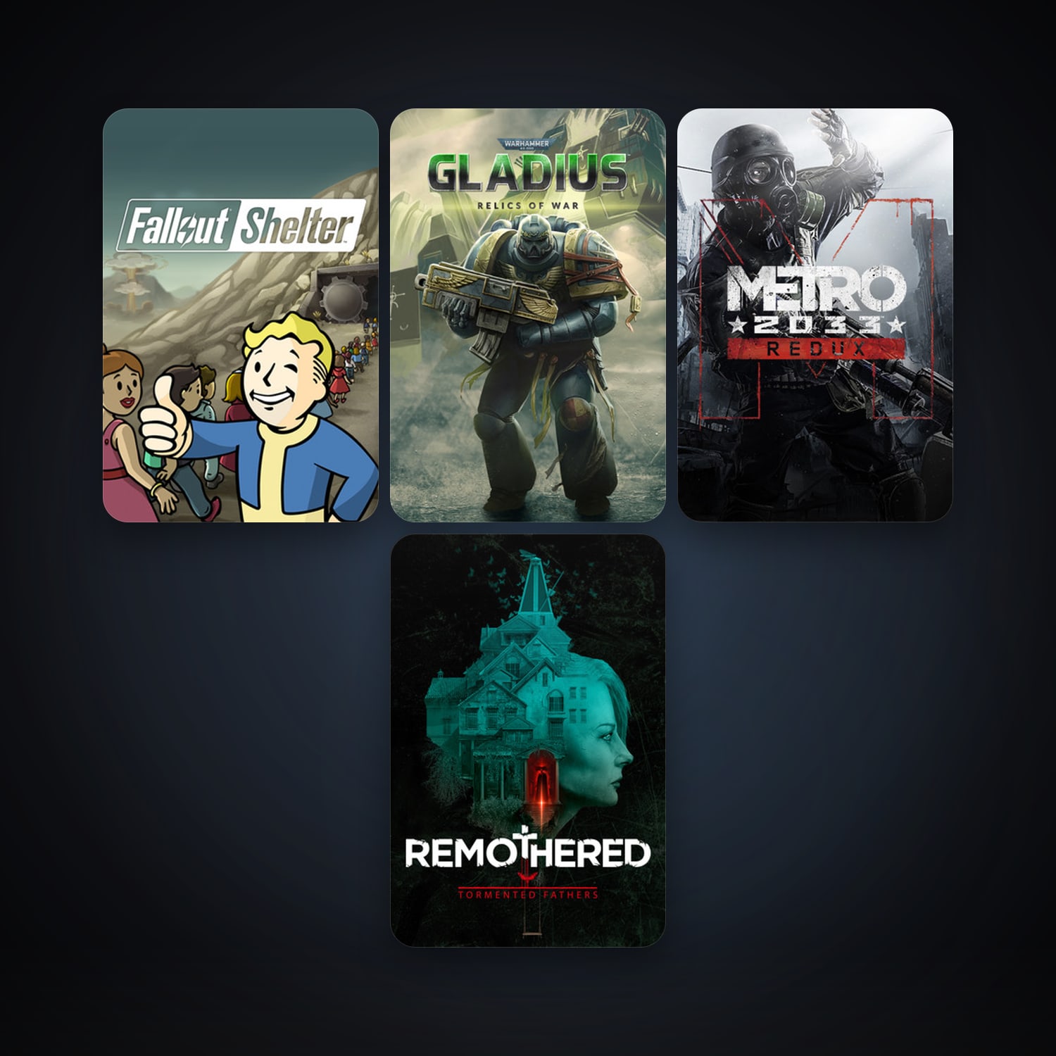 Metro 2033 Redux + Warhammer 40,000: Gladius - Relics of War, 9 games, clean — HabibiAccounts