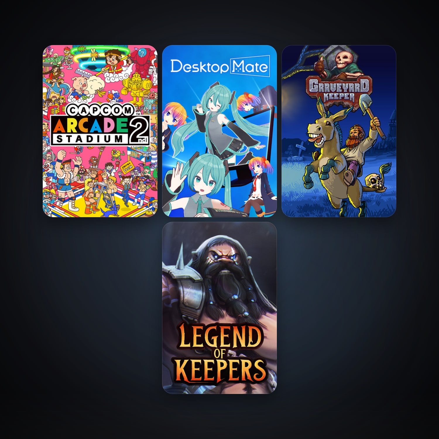Capcom Arcade 2nd Stadium & Desktop Mate | 16 Games | Clean — HabibiAccounts