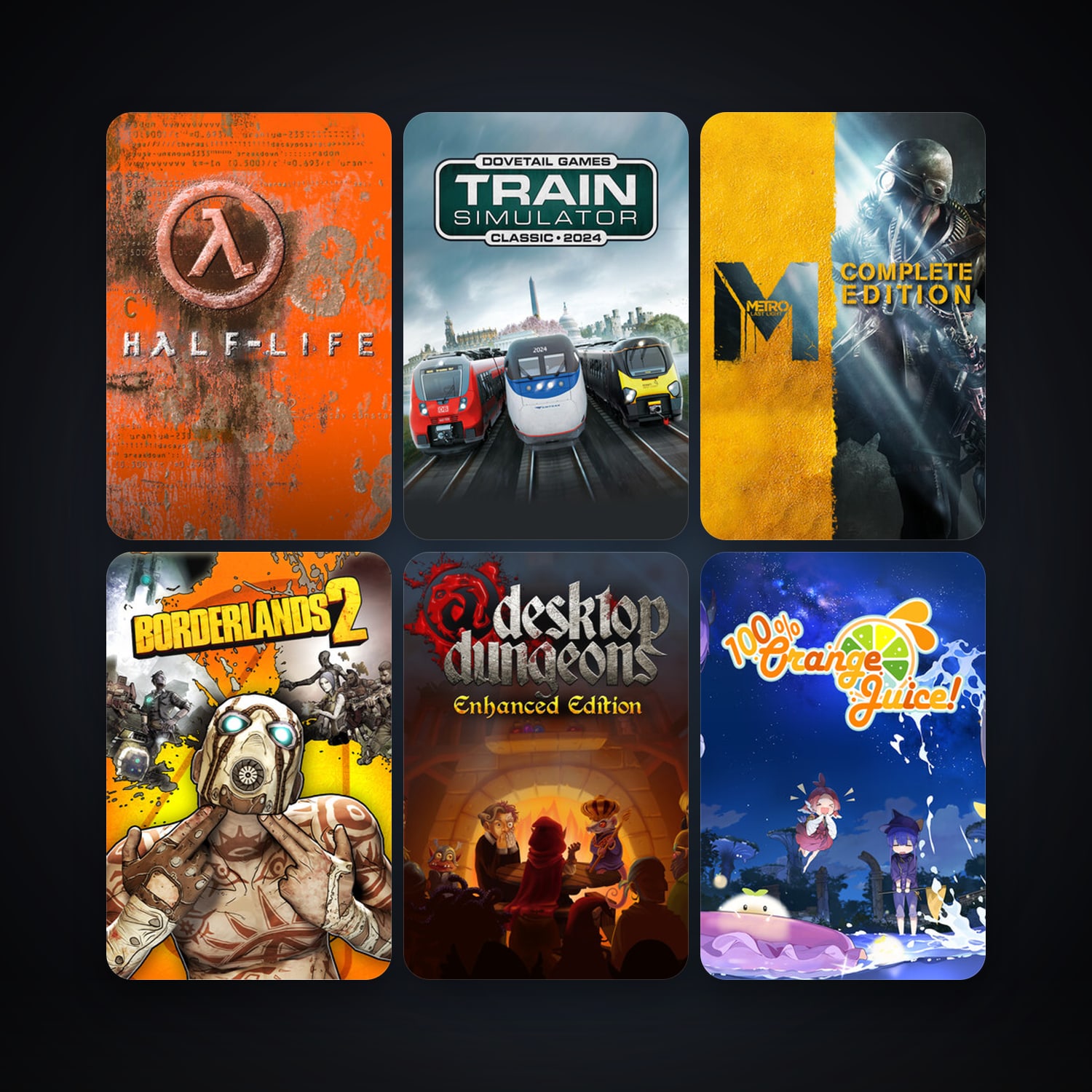 Half-Life + Train Simulator Classic, 30 games, clean — HabibiAccounts