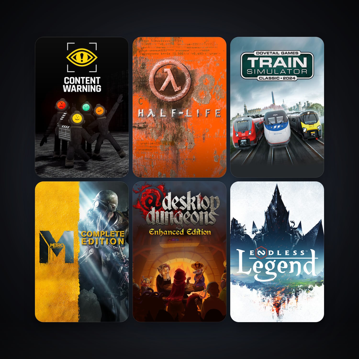 Steam account: Half-Life + Train Simulator Classic, 23 games, clean — HabibiAccounts