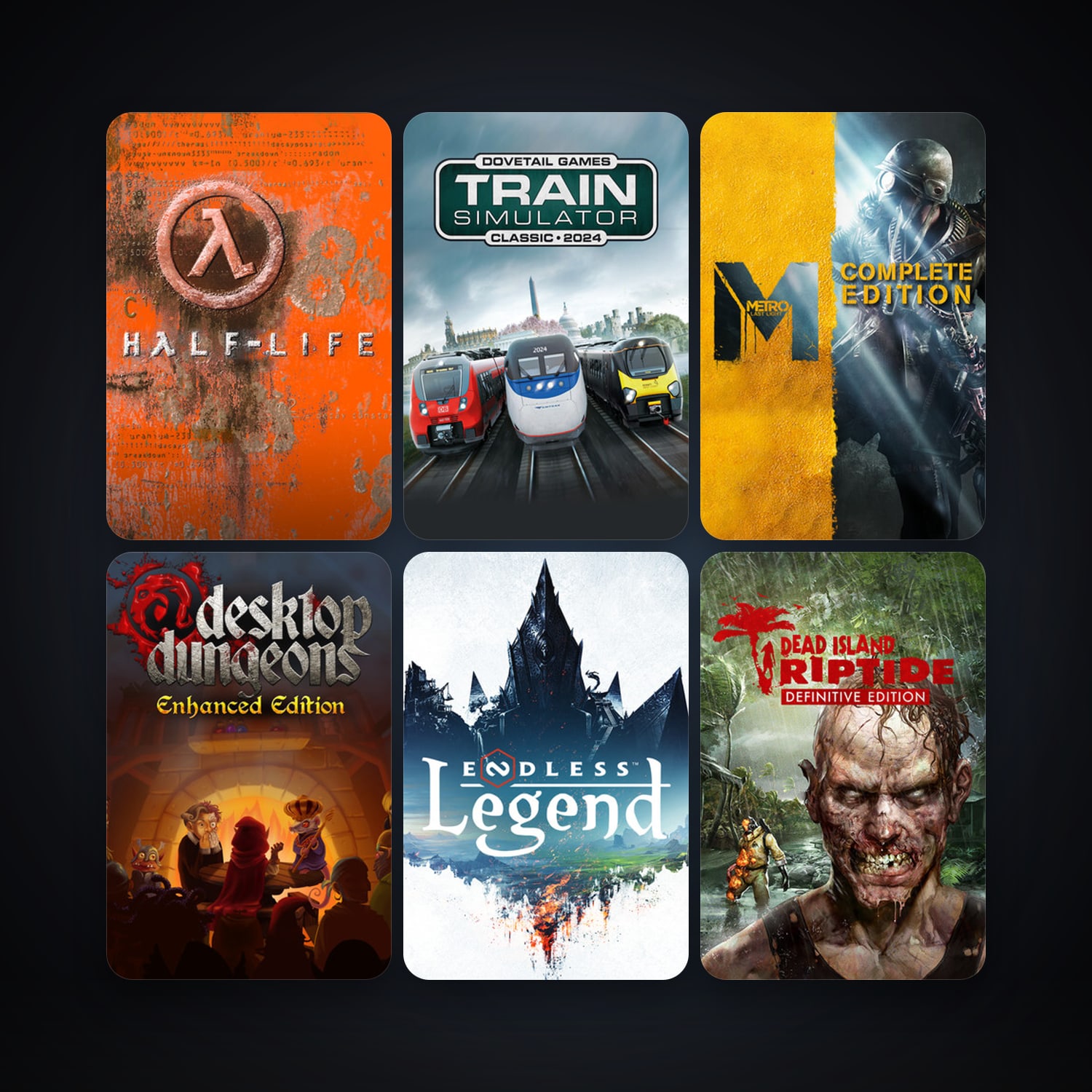 Steam account: Half-Life + Train Simulator Classic, 23 games, clean — HabibiAccounts
