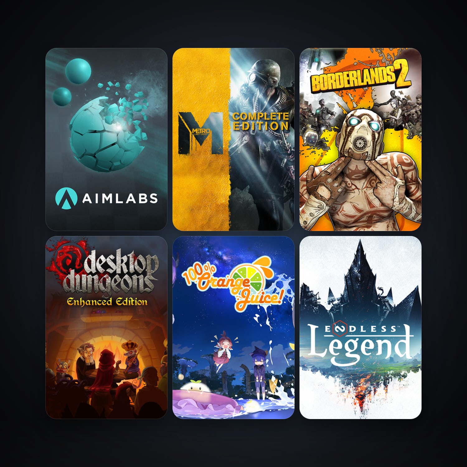 Steam account: Metro: Last Light + Borderlands 2, 29 games, clean — HabibiAccounts