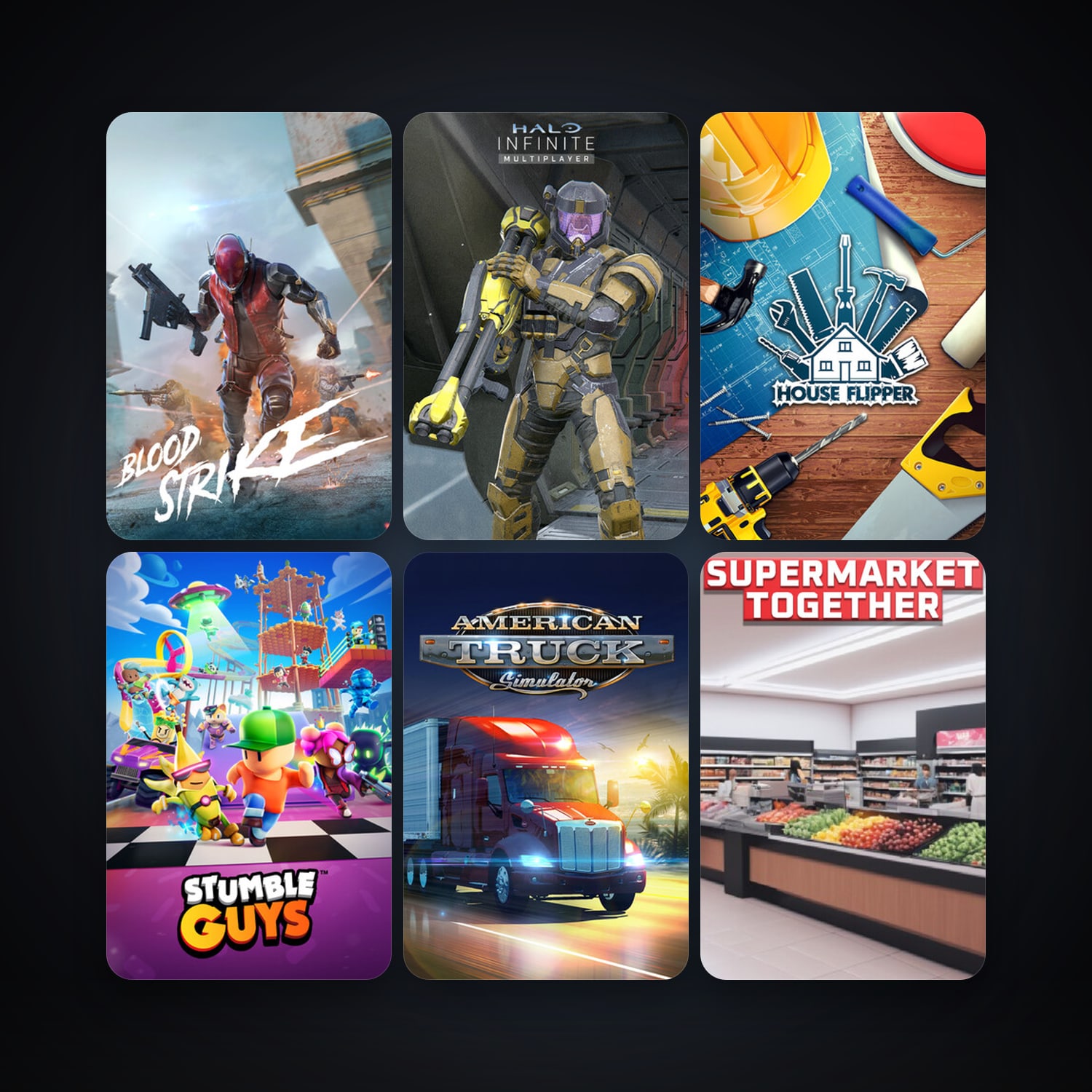 American Truck Simulator + House Flipper, 23 games, clean — HabibiAccounts