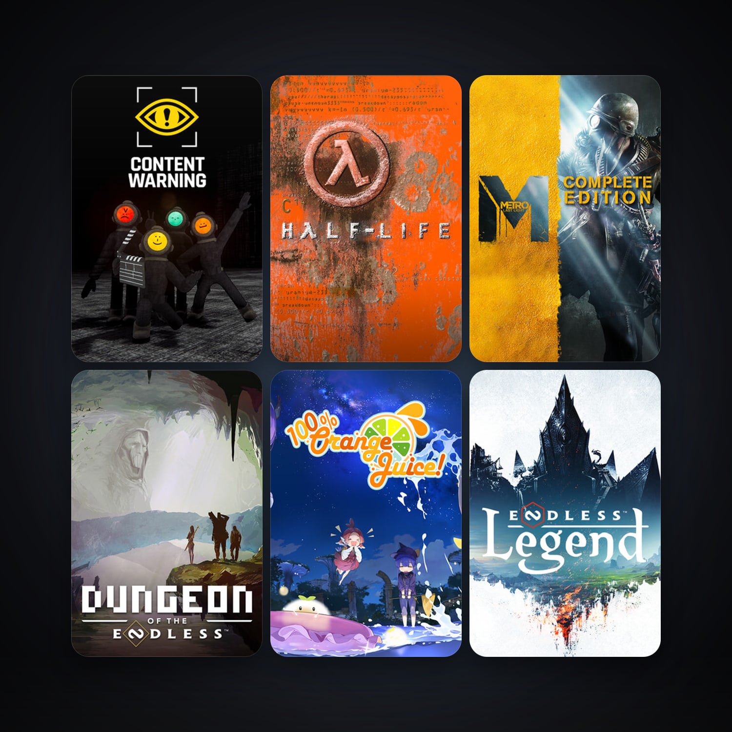Steam account: Half-Life + Metro: Last Light, 10 games, clean — HabibiAccounts