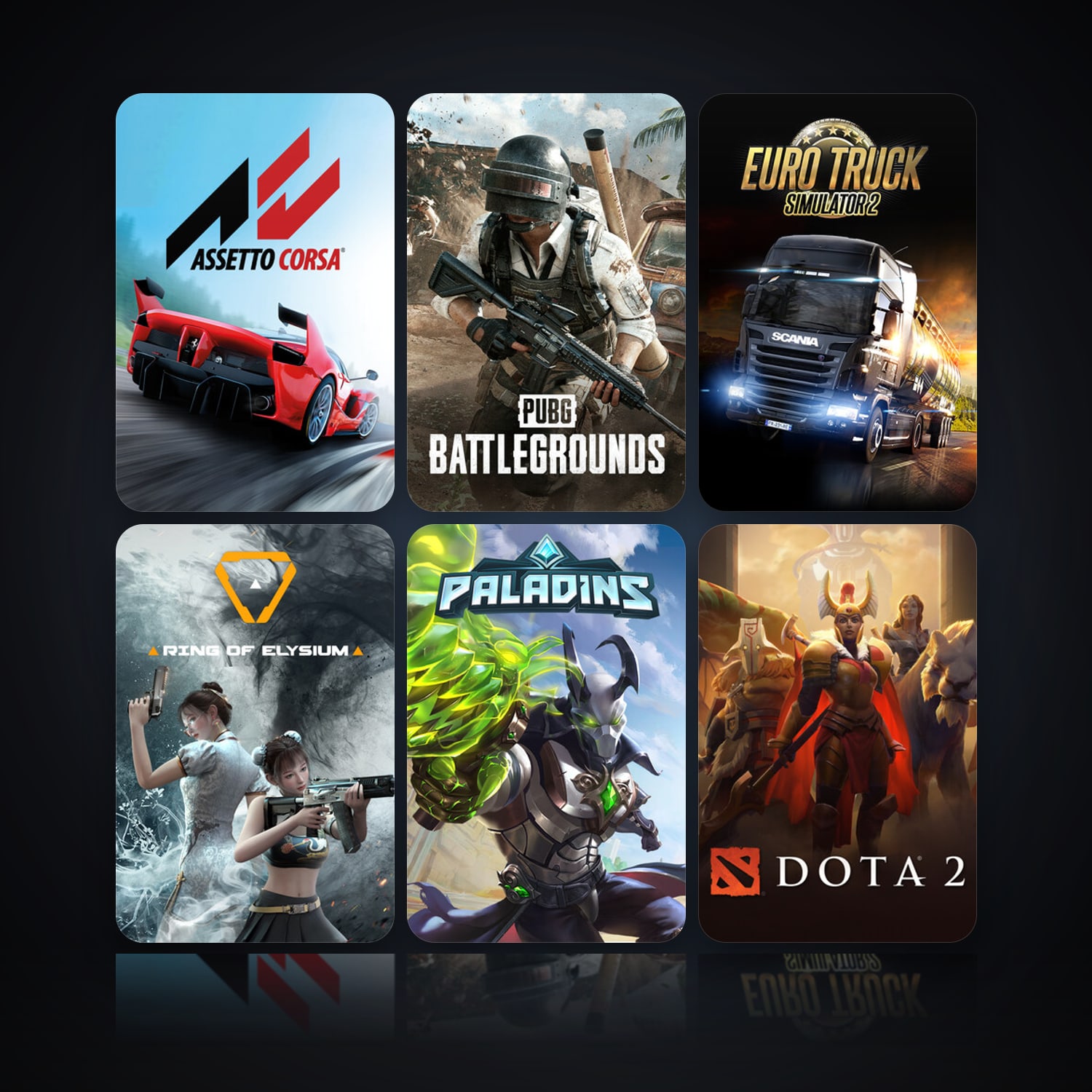 Assetto Corsa & PUBG: BATTLEGROUNDS | 12 Games | Clean — HabibiAccounts