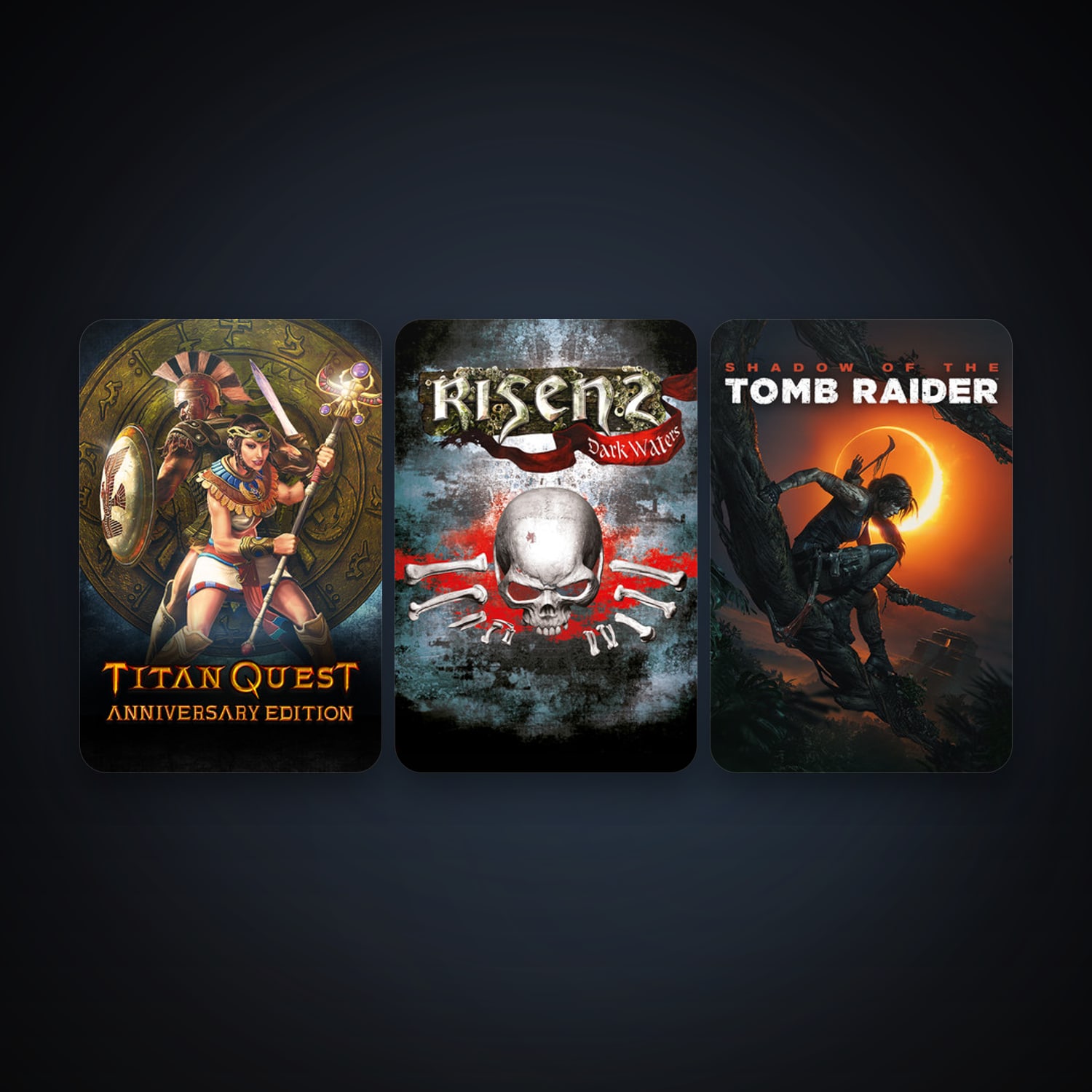 Risen 2: Dark Waters + Titan Quest Anniversary Edition, 3 games, clean — HabibiAccounts