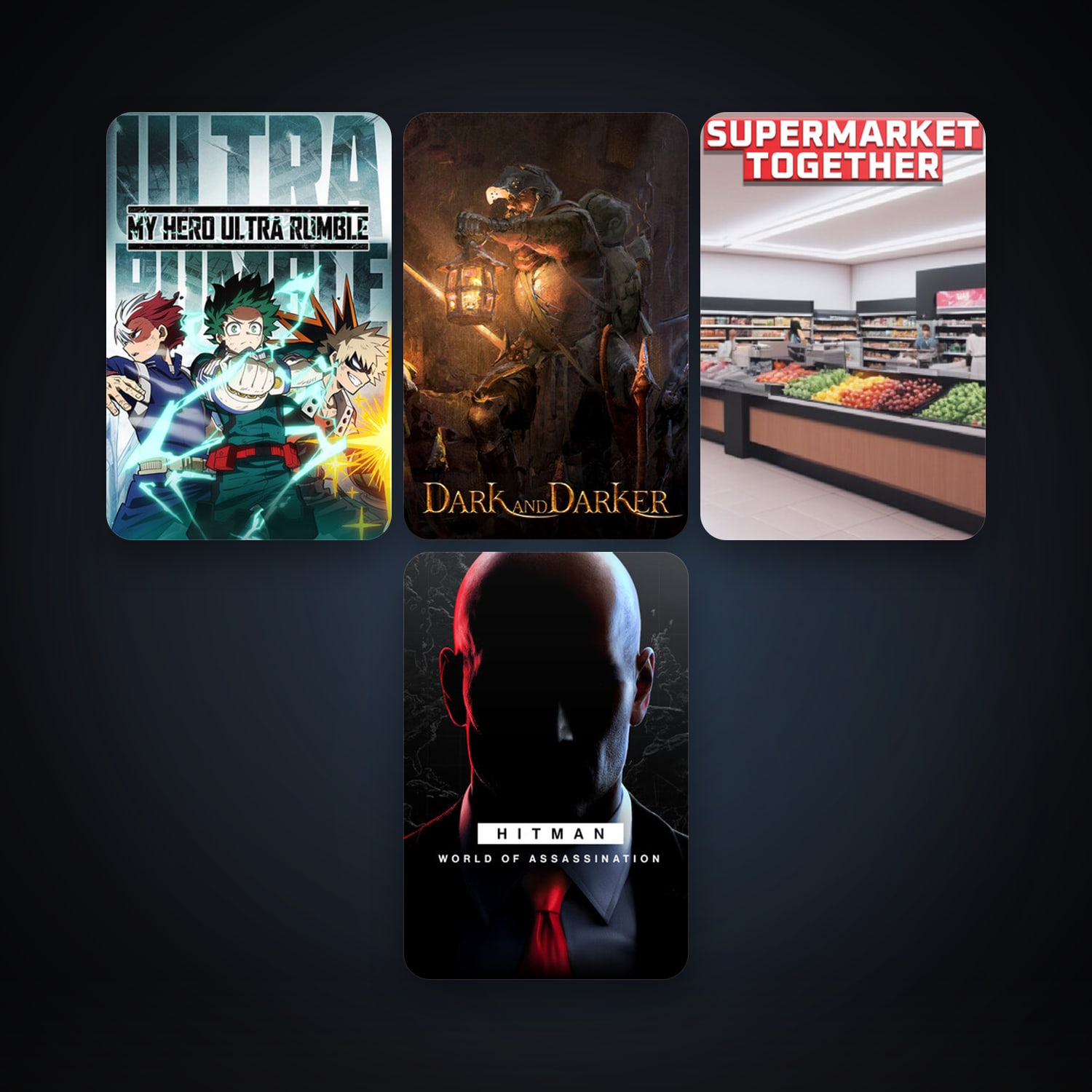 MY HERO ULTRA RUMBLE + HITMAN World of Assassination, 8 games, clean — HabibiAccounts