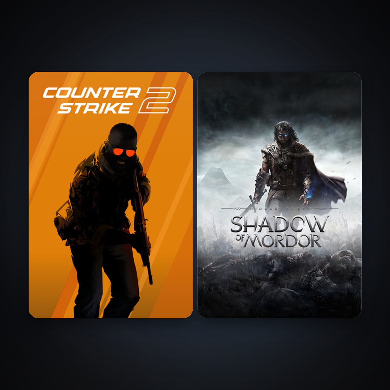 CS2 Prime + Middle-earth: Shadow of Mordor, 3 games, clean — HabibiAccounts