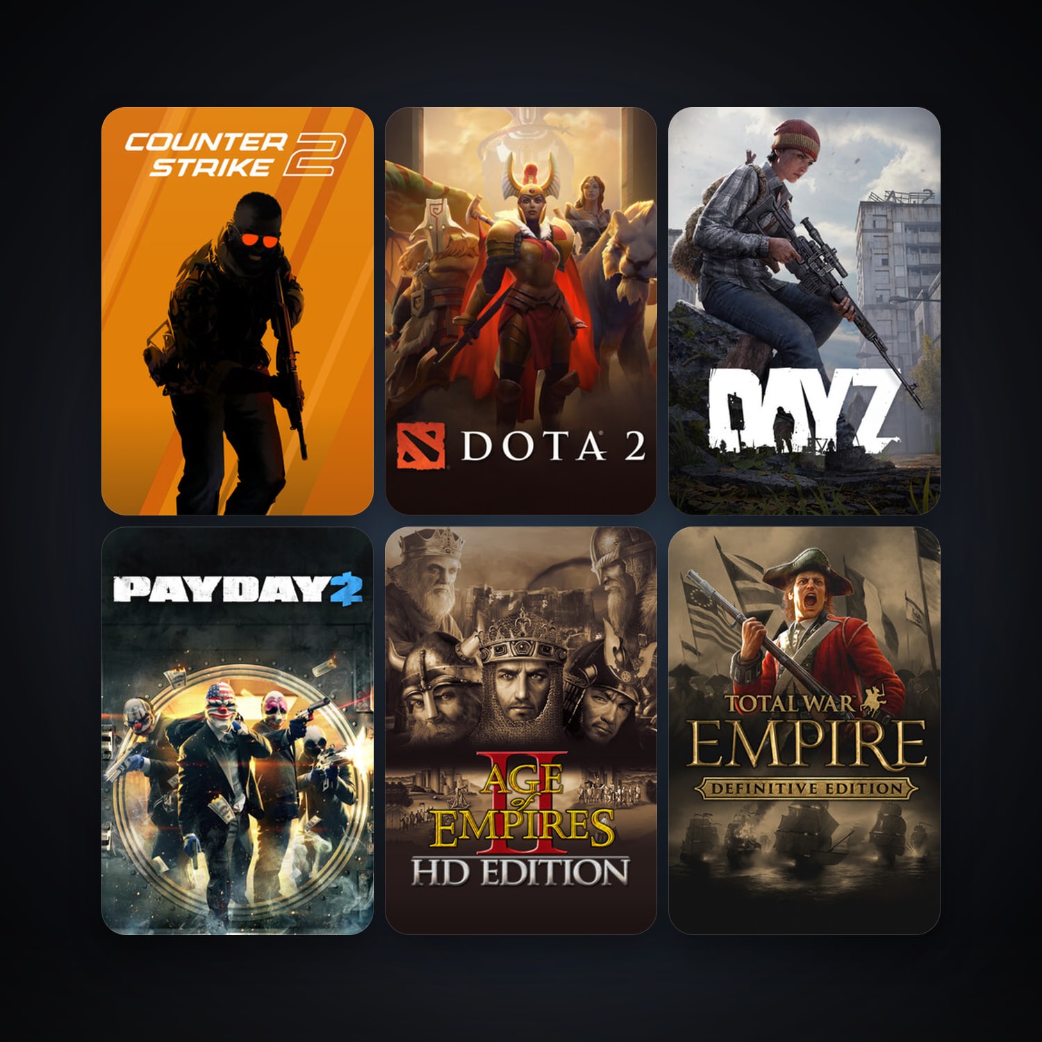 Dota 2 + CS2 Prime, 48 games, Steam 14, clean — HabibiAccounts