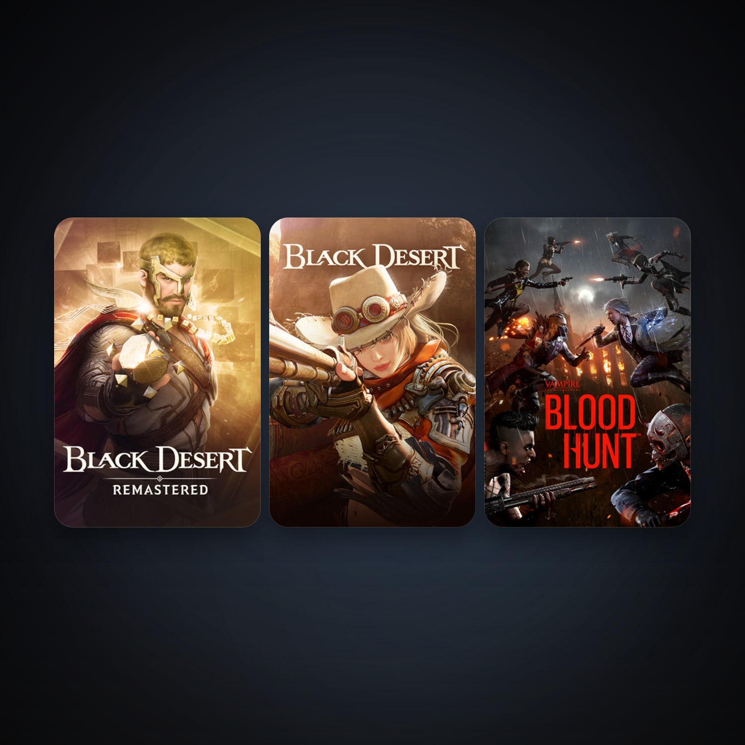 Black Desert Online + Vampire: The Masquerade - Bloodhunt, 8 games, clean — HabibiAccounts