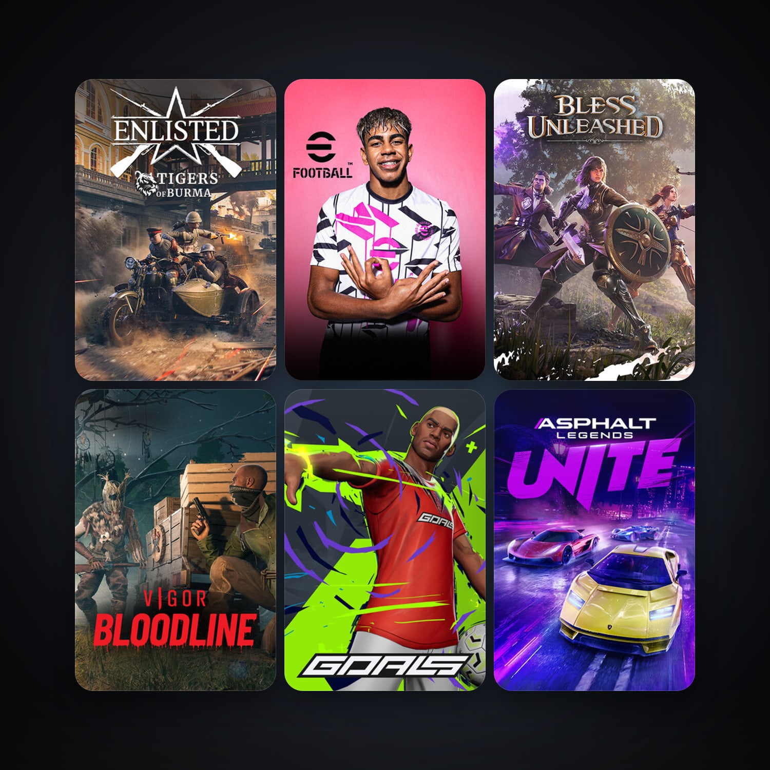 Enlisted & eFootball 2024 | 11 Games | Clean — HabibiAccounts