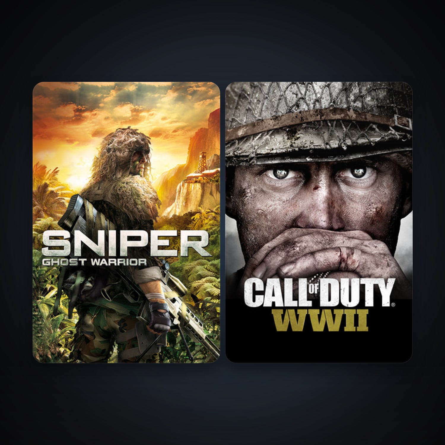 Sniper: Ghost Warrior + Call of Duty: WWII, 3 games, clean — HabibiAccounts