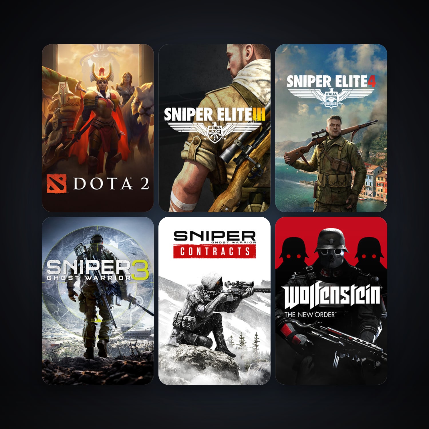 Dota 2 + Sniper: Ghost Warrior 2, 30 games, Steam 10, clean — HabibiAccounts