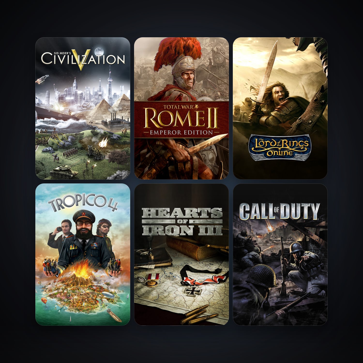 Call of Duty (2003) + Star Wars: Battlefront 2 (Classic, 2005), 16 games, clean — HabibiAccounts
