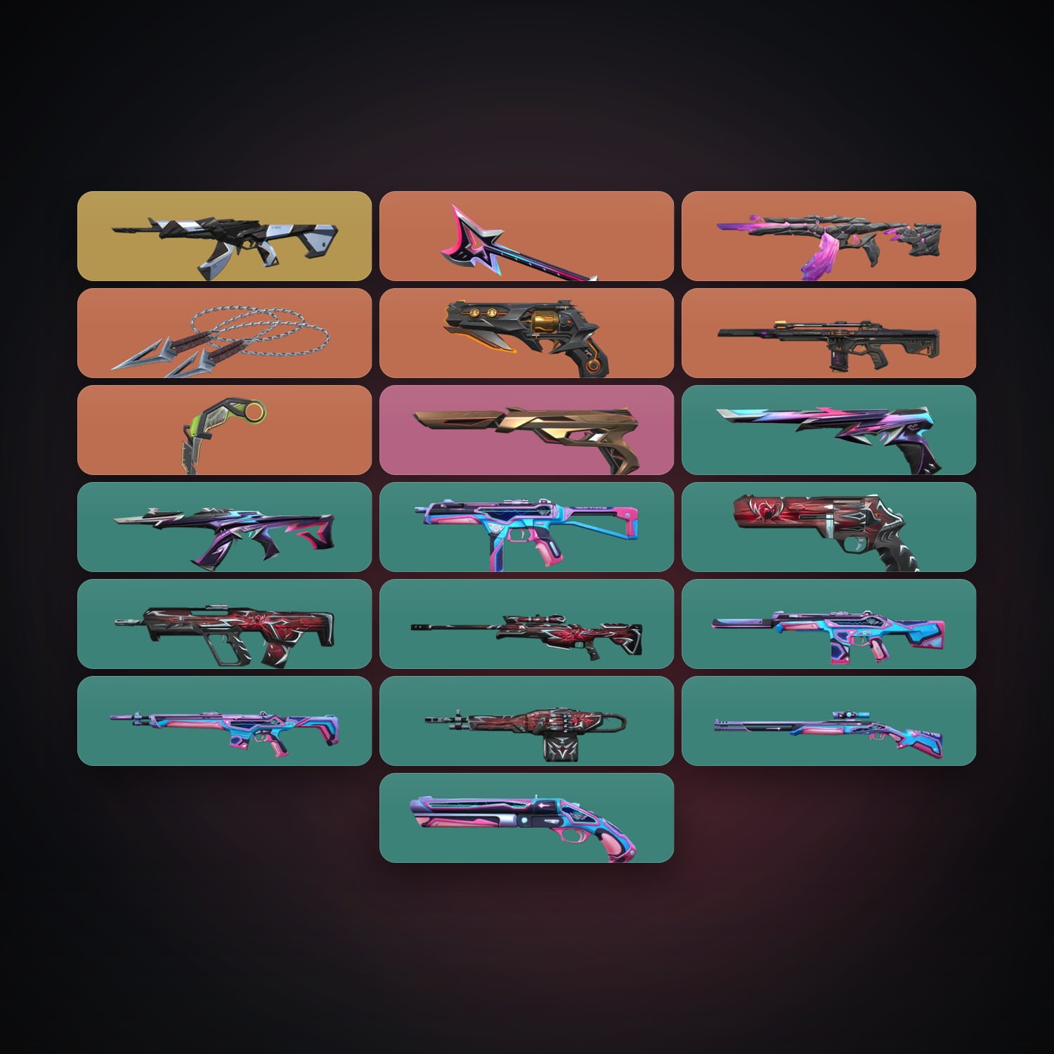 EU Plat 1 locker — 3 knives, 19 skins, lvl 44 — HabibiAccounts
