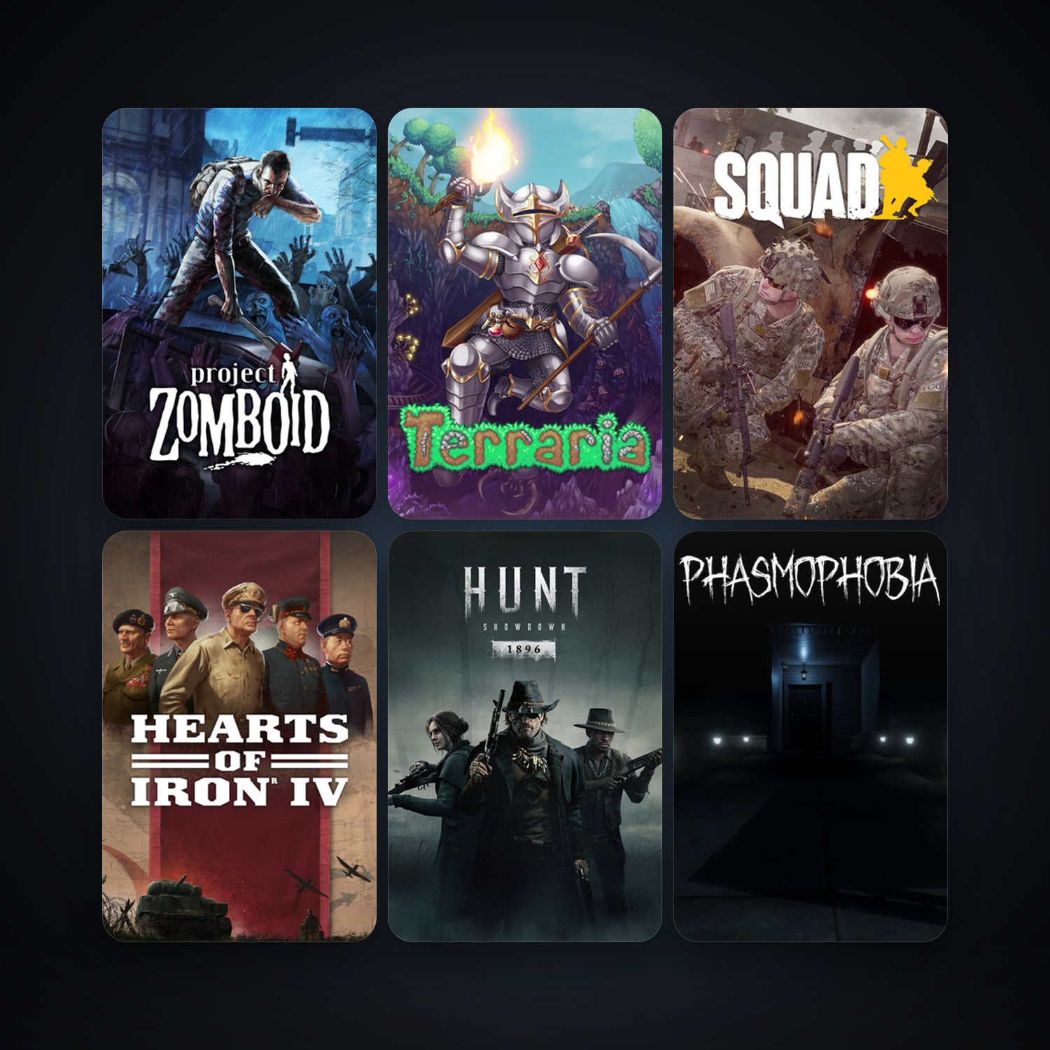 Terraria + Project Zomboid, 19 games, clean — HabibiAccounts