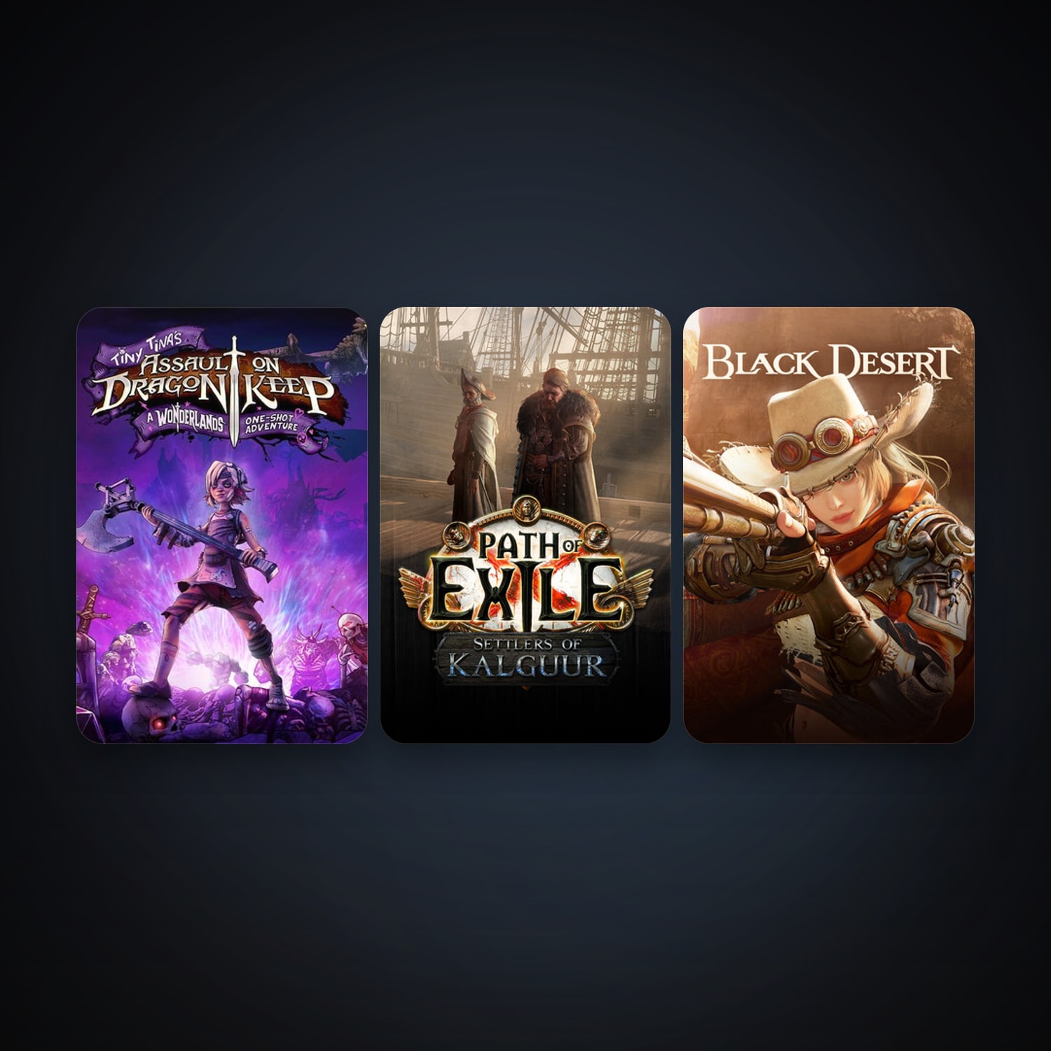 Path of Exile + Black Desert Online, 5 games, clean — HabibiAccounts