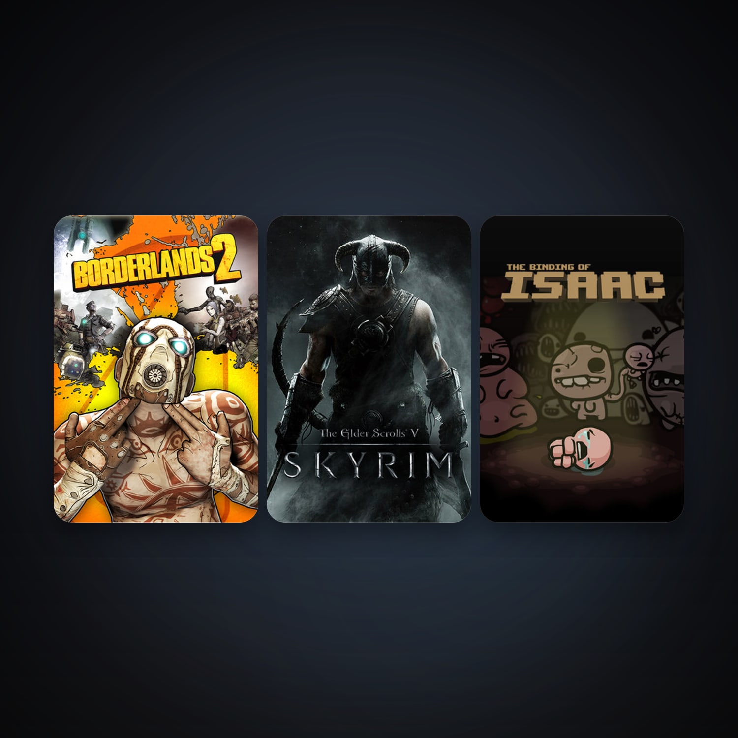 حساب ستيم فلين، Borderlands 2 وThe Elder Scrolls V: Skyrim، 4 لعبة، صامد واضح — HabibiAccounts