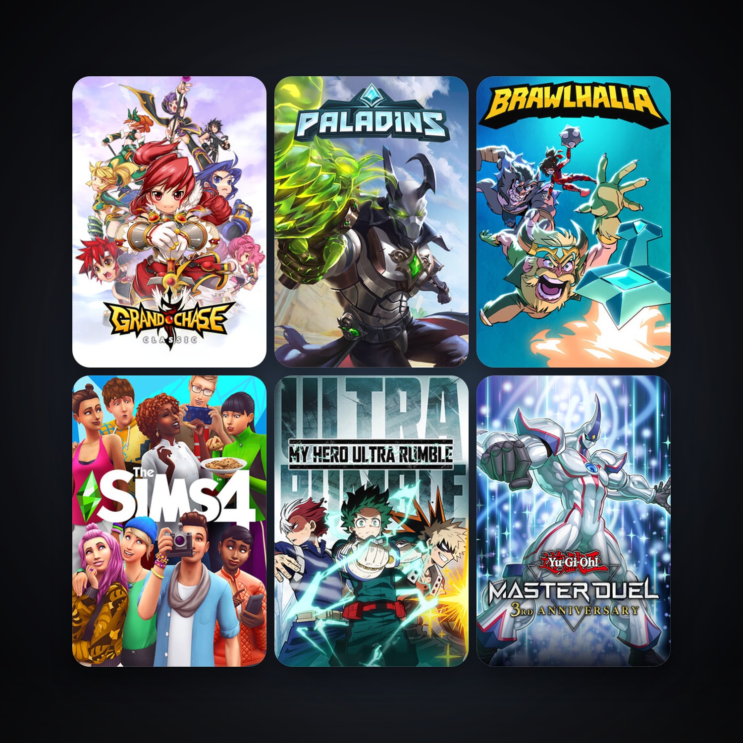 Brawlhalla + Paladins, 8 games, clean — HabibiAccounts