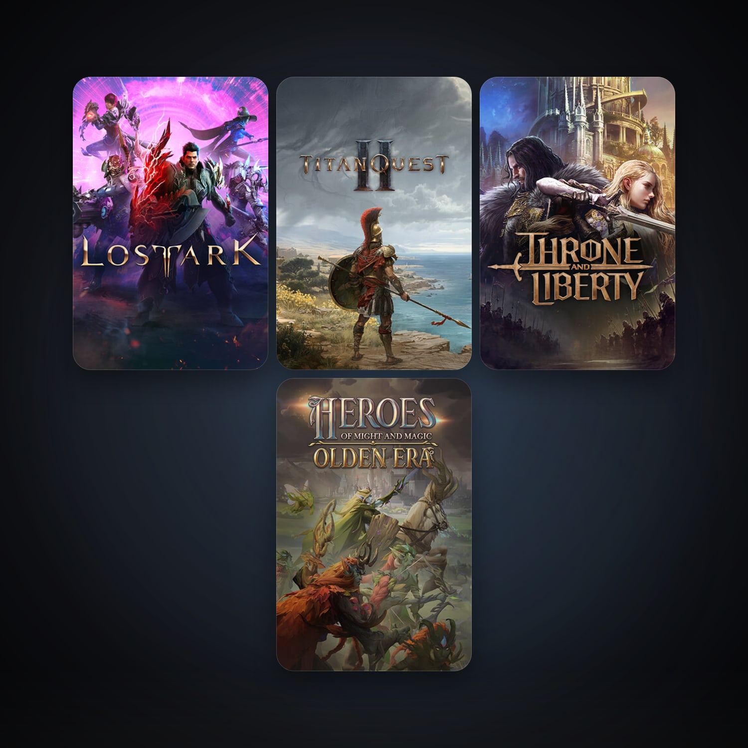 Titan Quest II + Lost Ark, 5 games, clean — HabibiAccounts