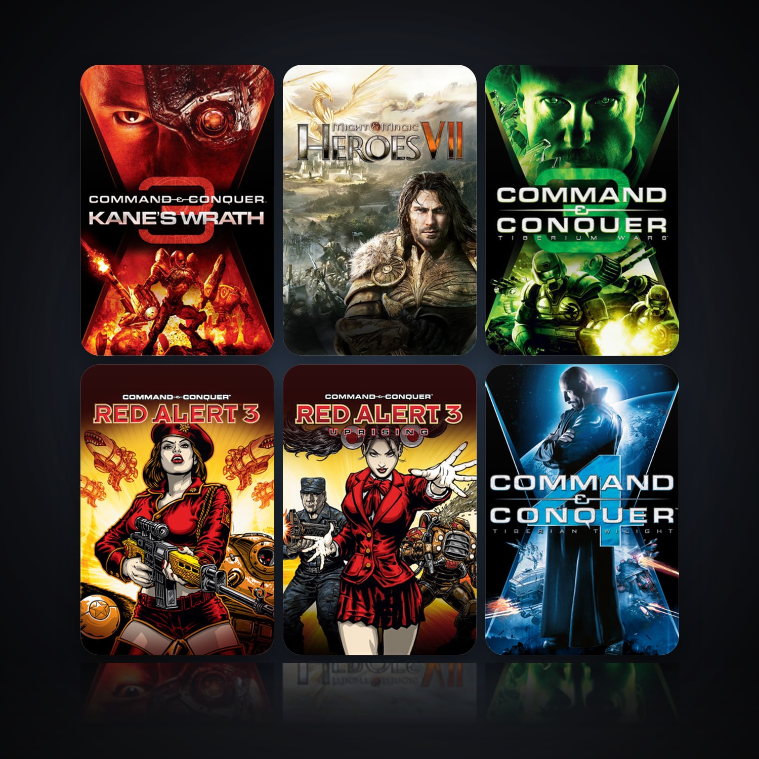 Command & Conquer 3: Kane's Wrath & Might & Magic Heroes VII | 15 Games | Clean — HabibiAccounts