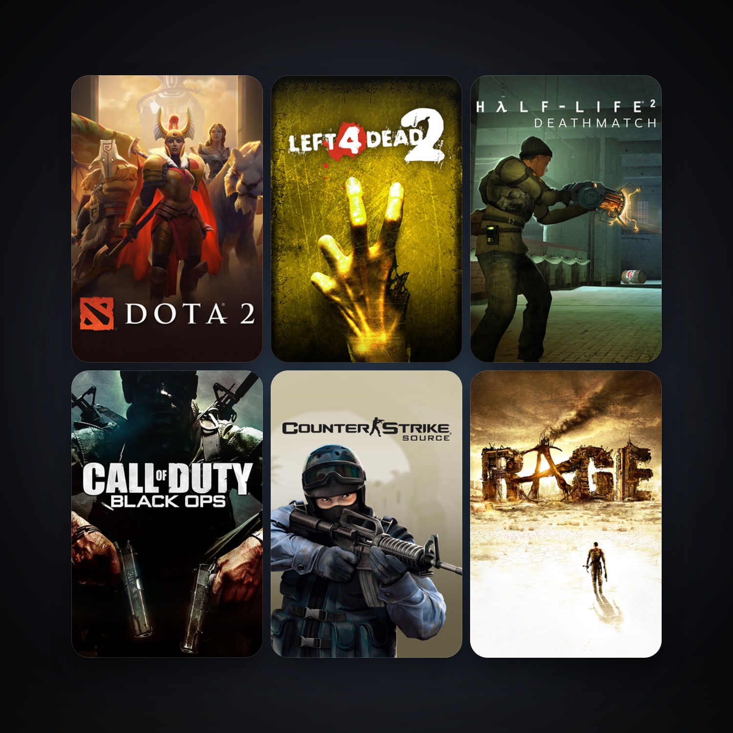 Half-Life 2 + Counter-Strike: Source, 19 games, Steam 11, clean — HabibiAccounts