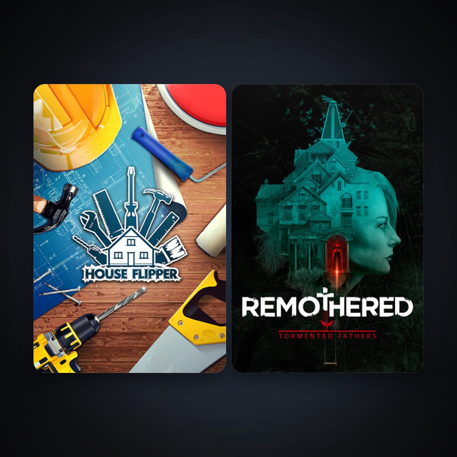 House Flipper + Remothered: Tormented Fathers, 3 games, clean — HabibiAccounts