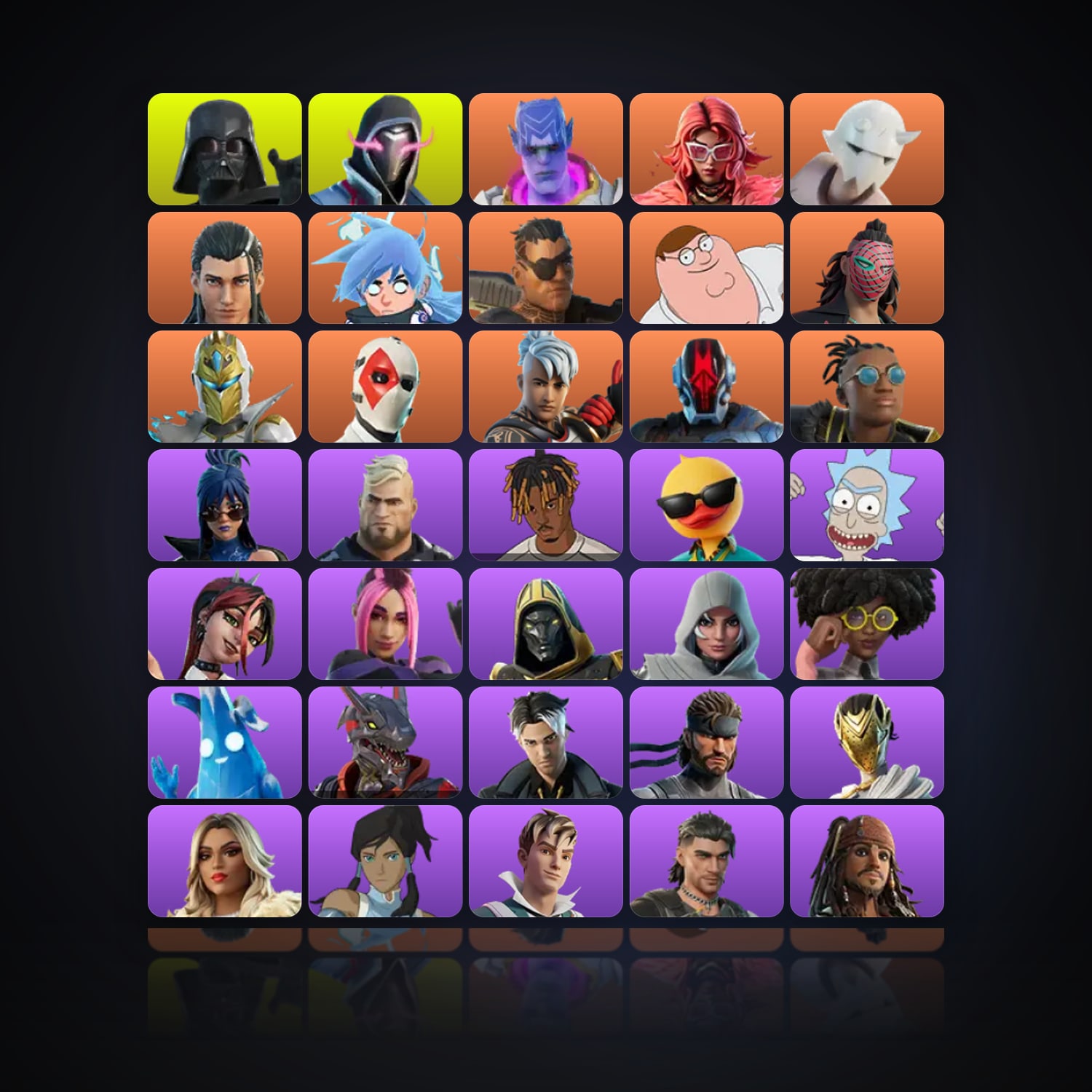 Fortnite | 102 Skins | 100 V-Bucks | Level 3177 | 777 Wins — HabibiAccounts