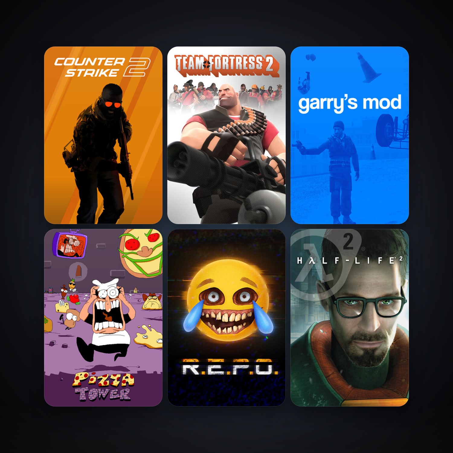Half-Life + Half-Life 2, 133 games, clean — HabibiAccounts