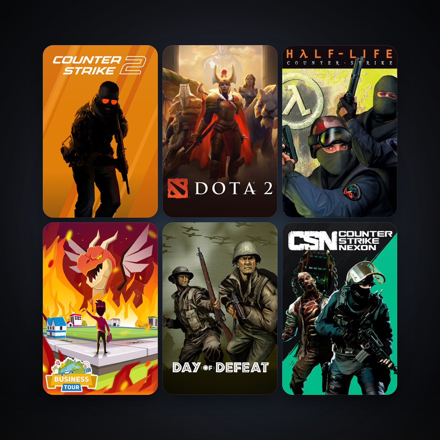 Counter-Strike + Day of Defeat, 19 games, Steam 11, clean — HabibiAccounts