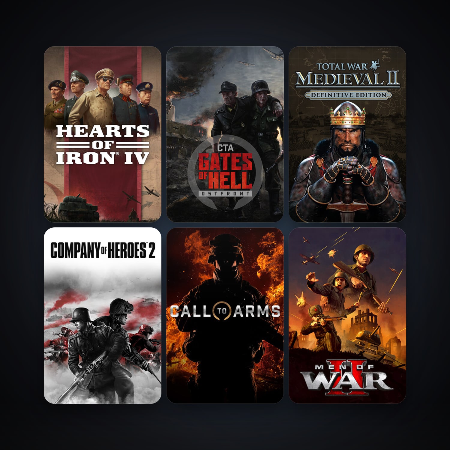 Medieval II: Total War + Free CS2 (No Prime), 10 games, clean — HabibiAccounts
