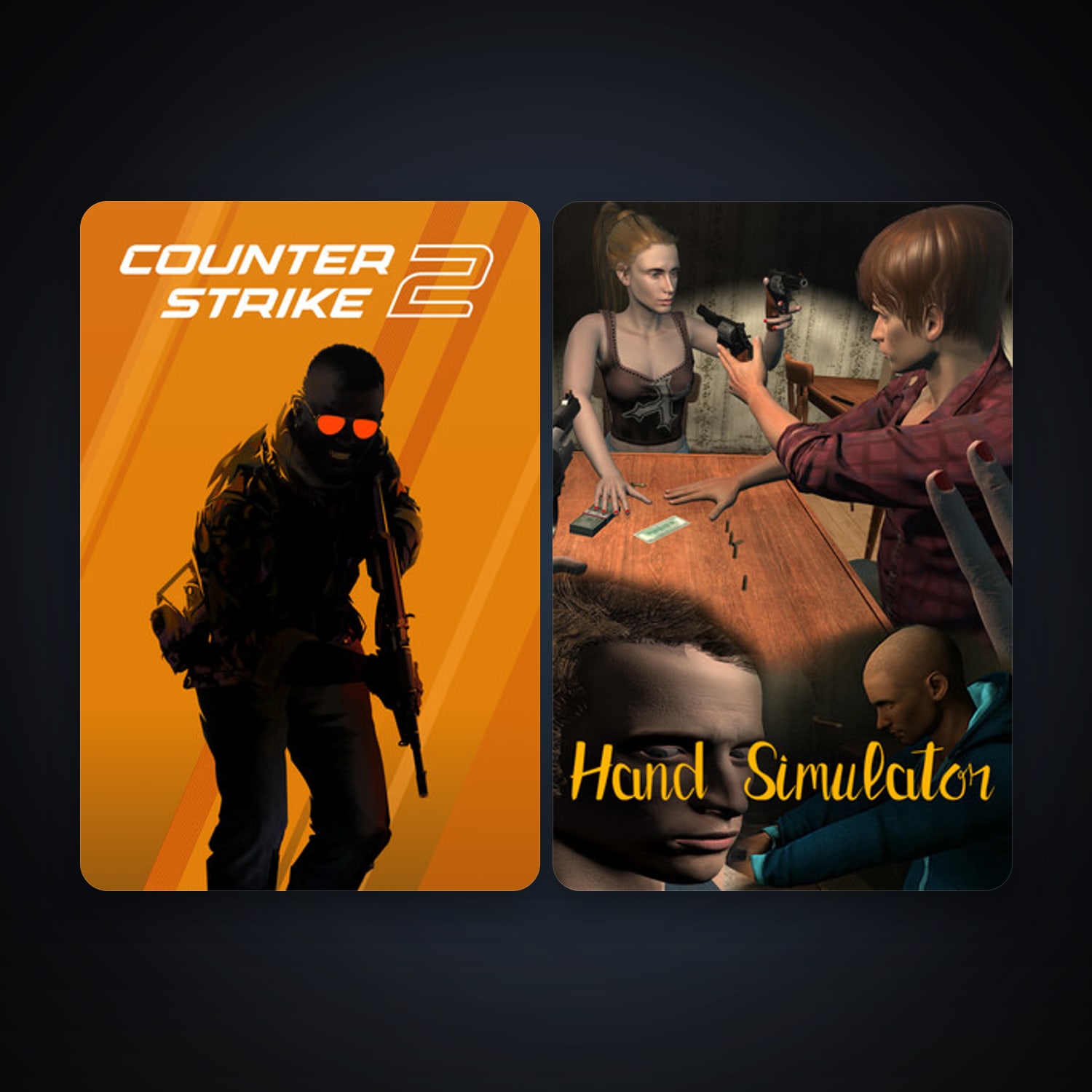 CS2 Prime + Hand Simulator, 2 games, clean — HabibiAccounts
