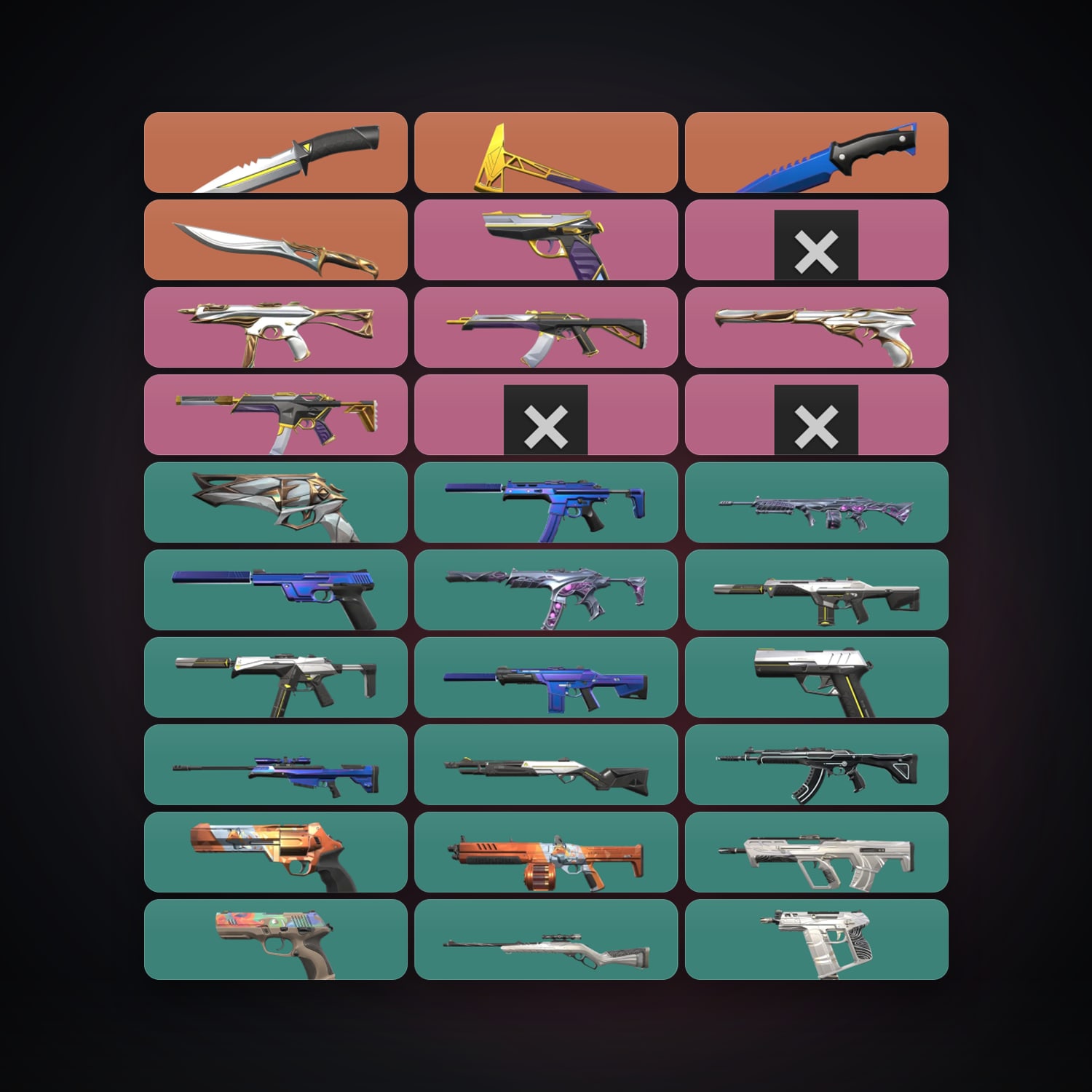EU Gold 1 locker — 4 knives, 38 skins, lvl 40 — HabibiAccounts