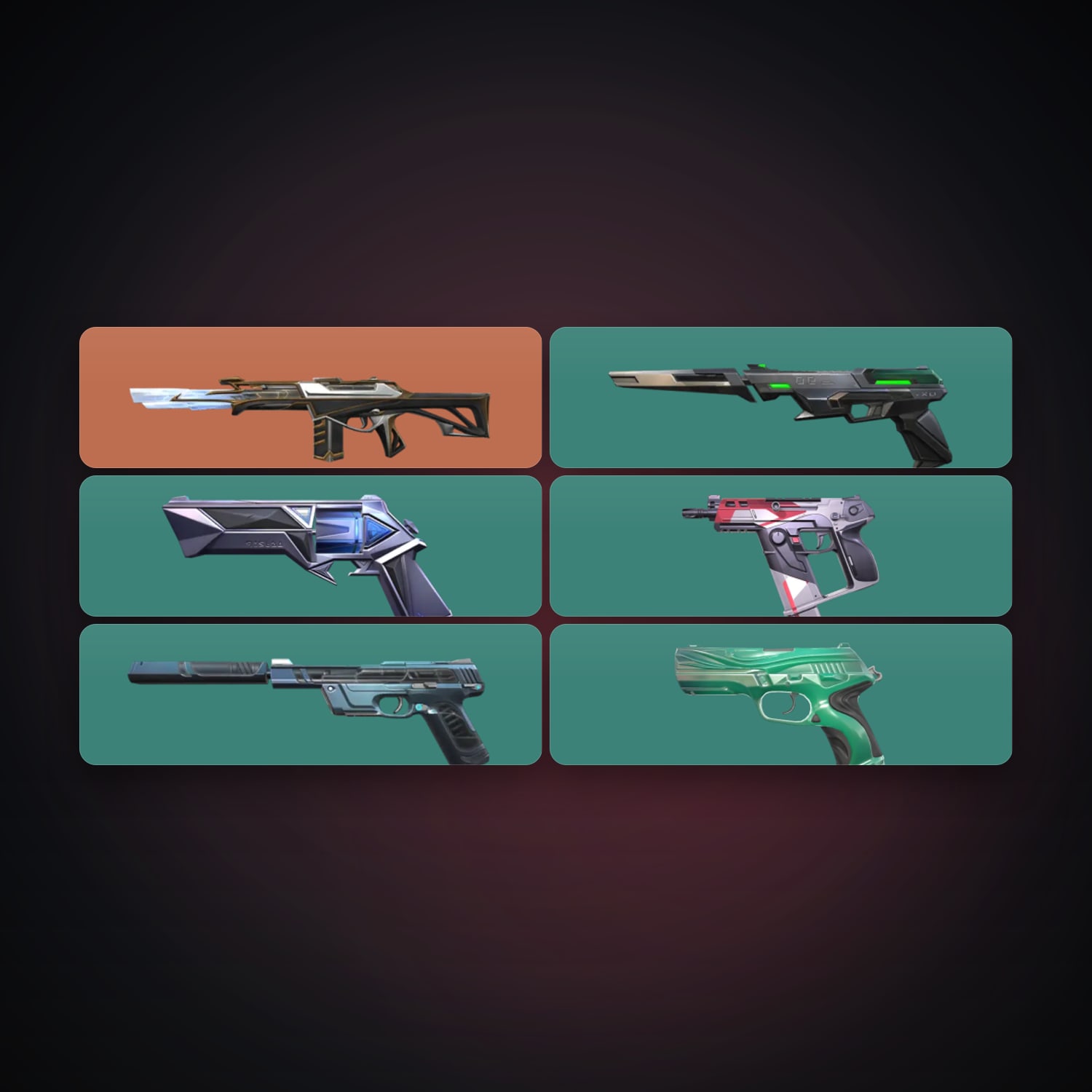 EU Gold 3 locker — 6 skins, lvl 127 — HabibiAccounts