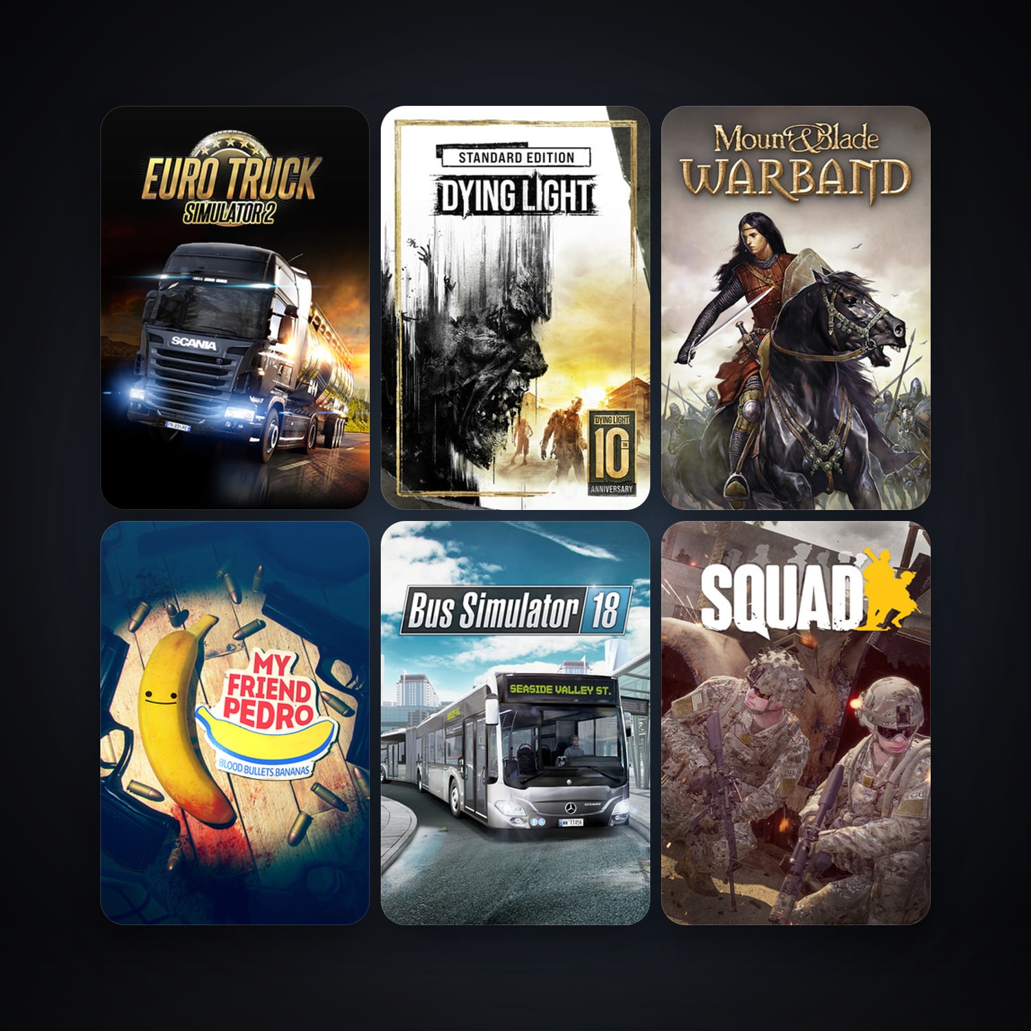 Euro Truck Simulator 2 & Dying Light | لفل 12 | 18 لعبة | نظيف — HabibiAccounts