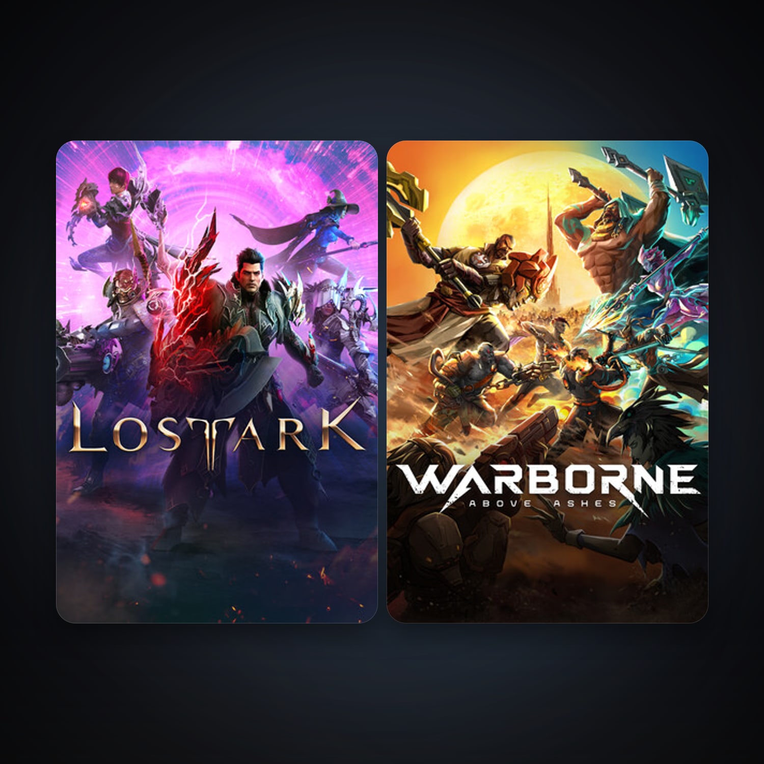 Lost Ark + Warborne Above Ashes, 2 games, clean — HabibiAccounts