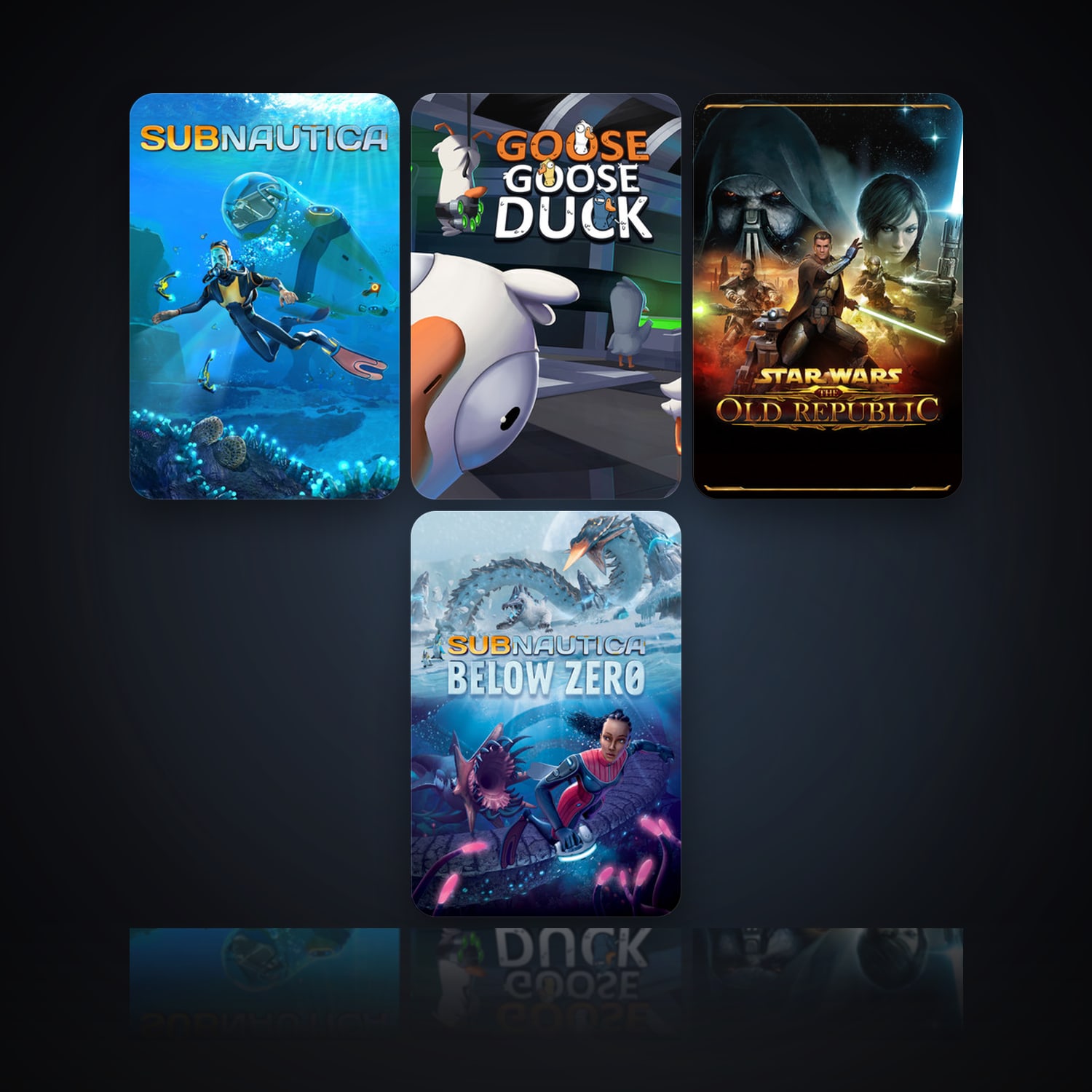 Subnautica & Goose Goose Duck | 10 Games | Clean — HabibiAccounts