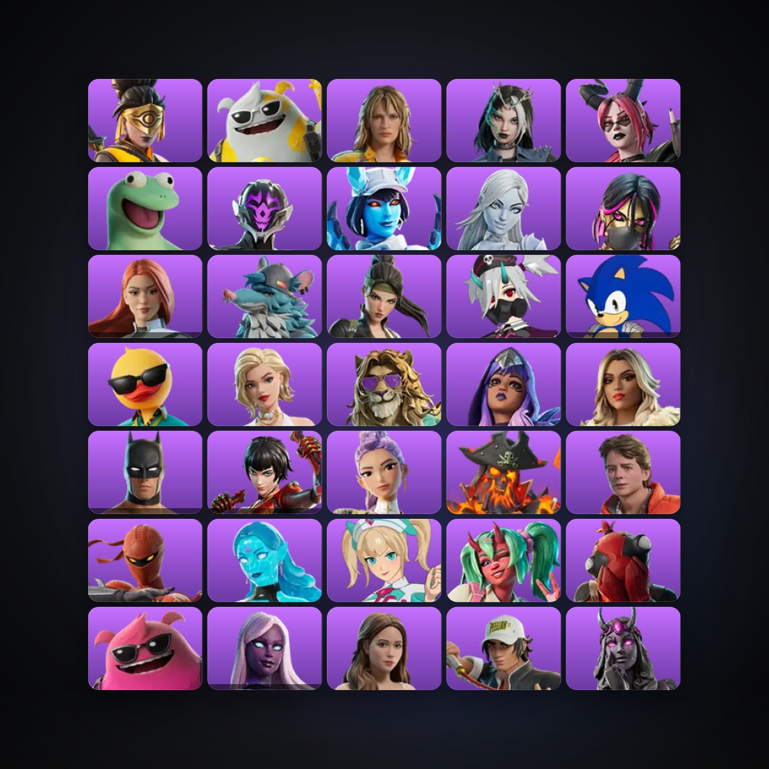 Fortnite locker — 93 skins — 1.9K V-Bucks — lvl 426 — HabibiAccounts