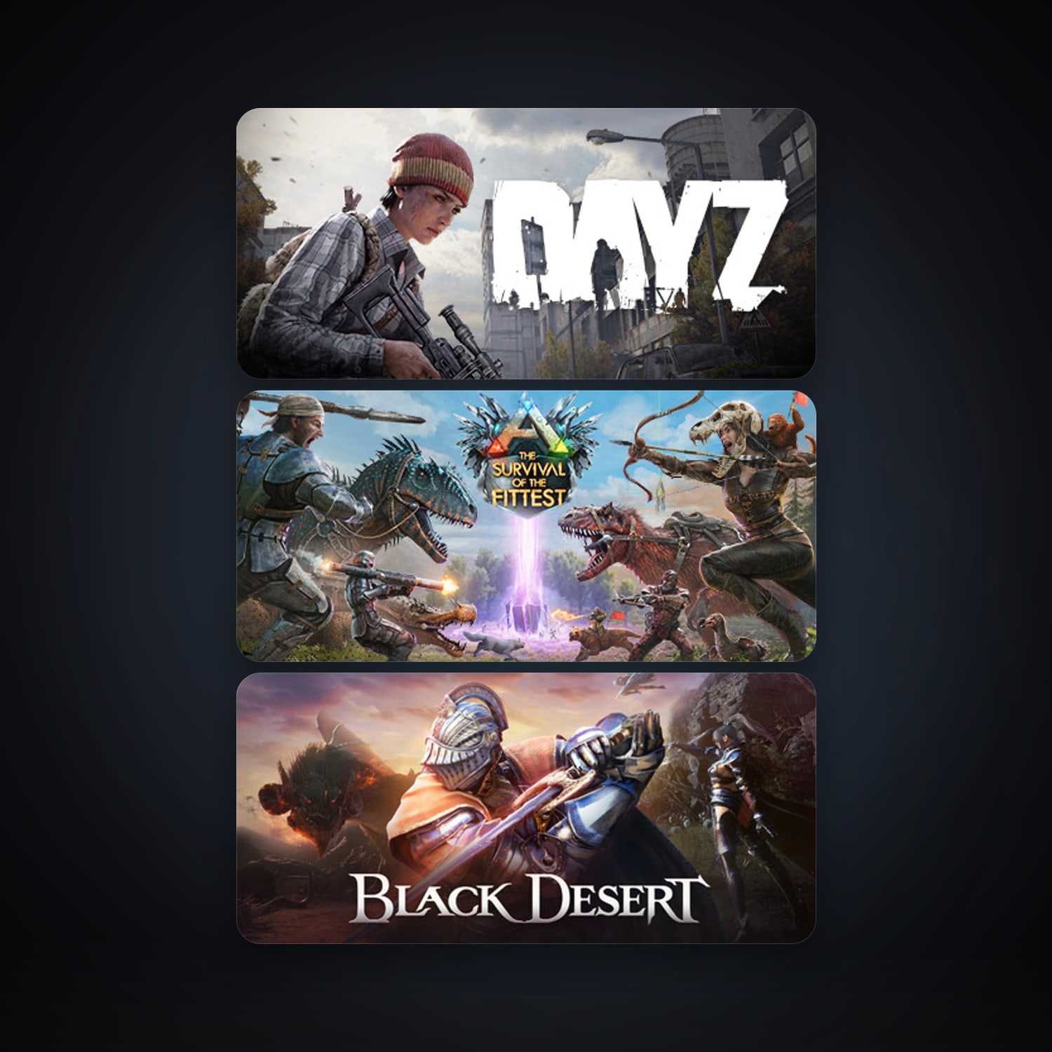 DayZ + ARK: The Survival Of The Fittest, 4 games, clean — HabibiAccounts