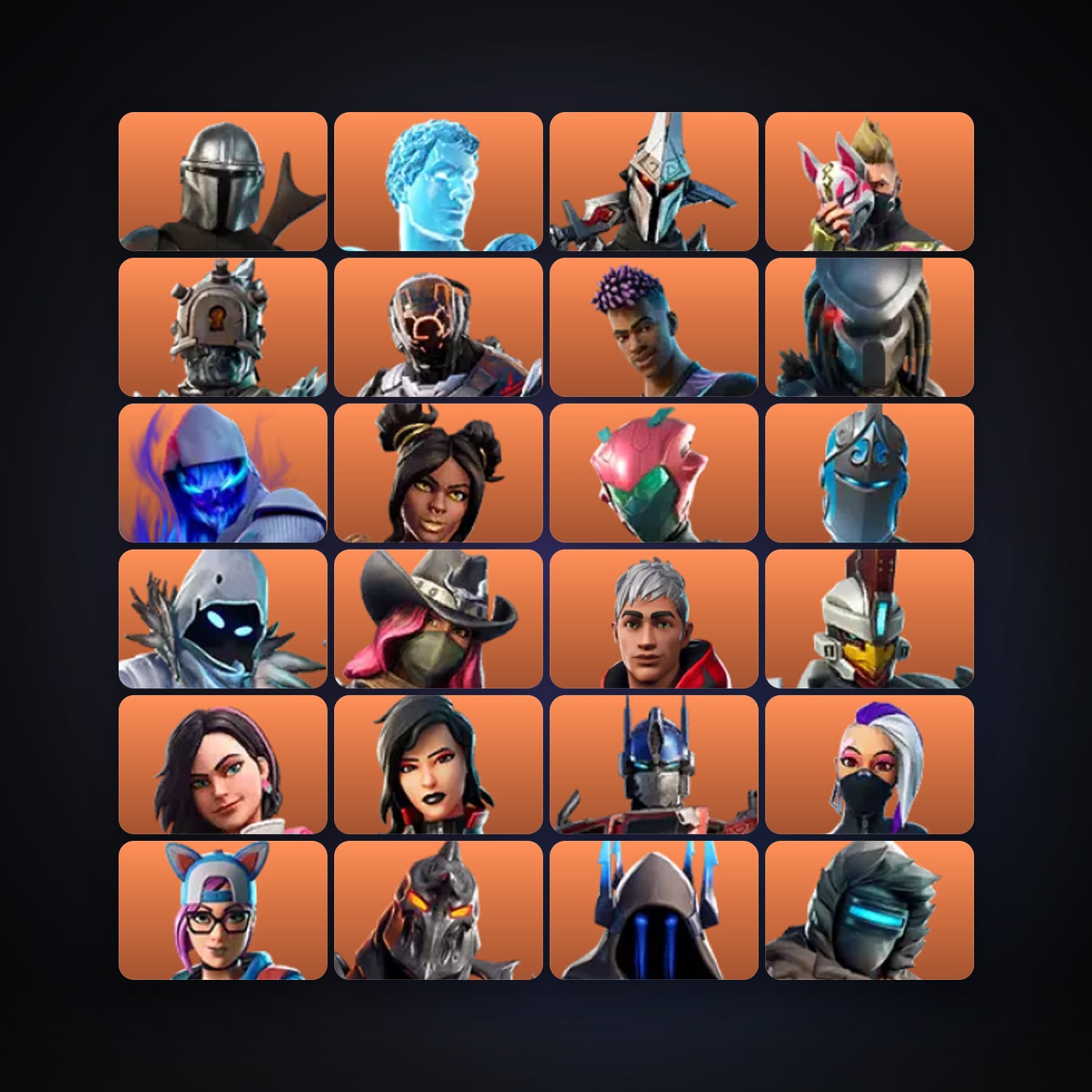 Fortnite | 124 Skins | 200 V-Bucks | Level 1762 | 224 Wins — HabibiAccounts