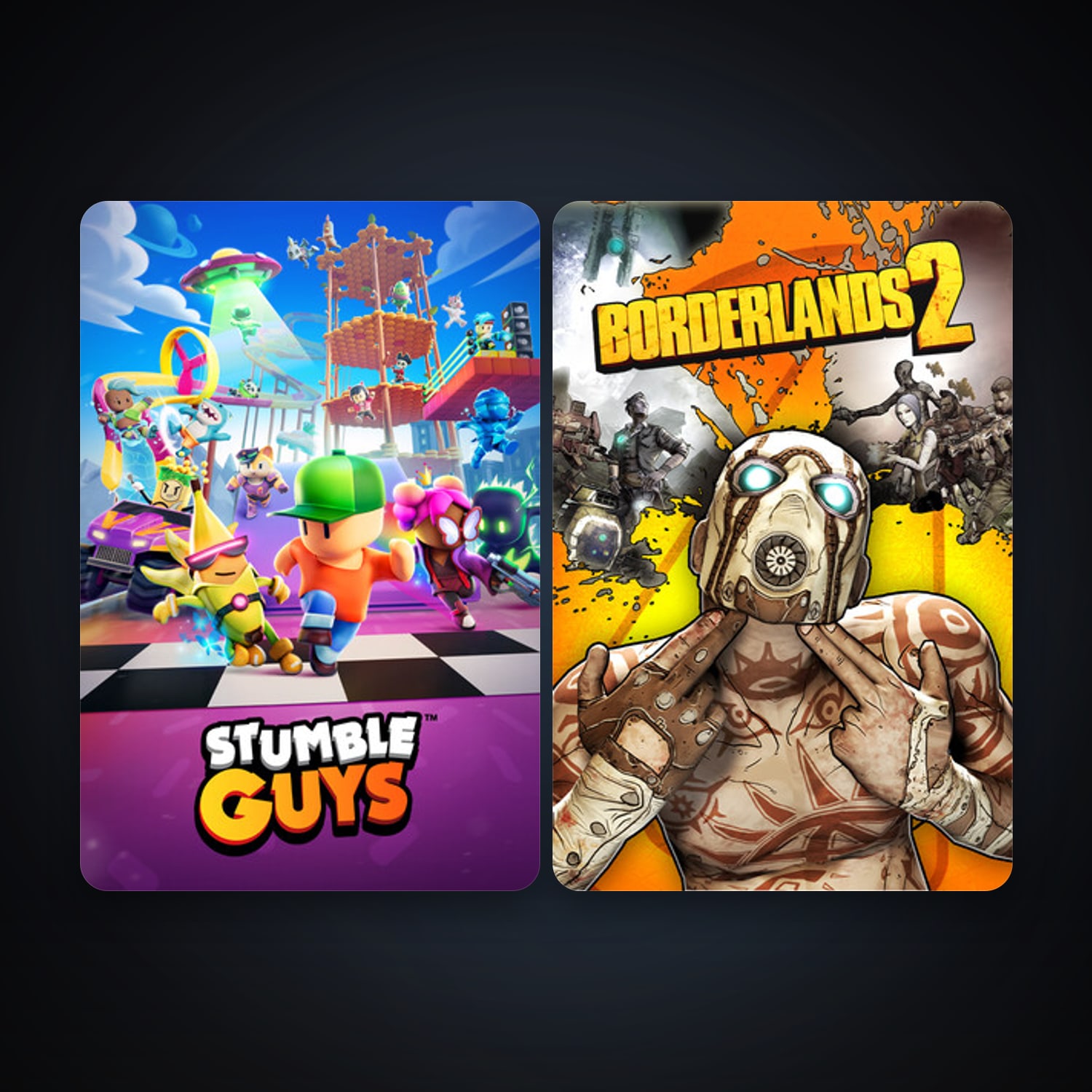 Stumble Guys & Borderlands 2 | 21 Games | Clean — HabibiAccounts