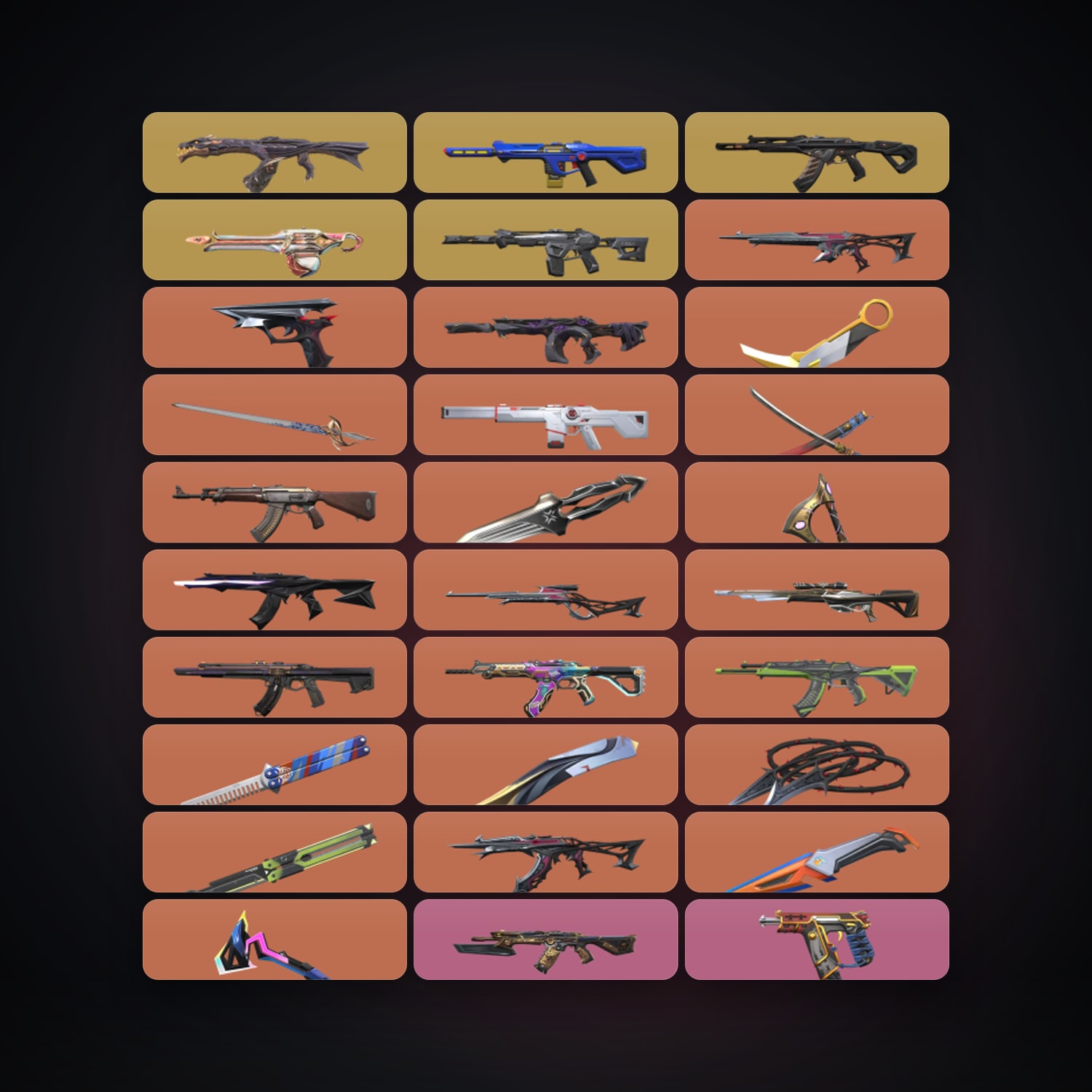 EU Bronze 2 locker — 11 knives, 118 skins, lvl 286 — HabibiAccounts