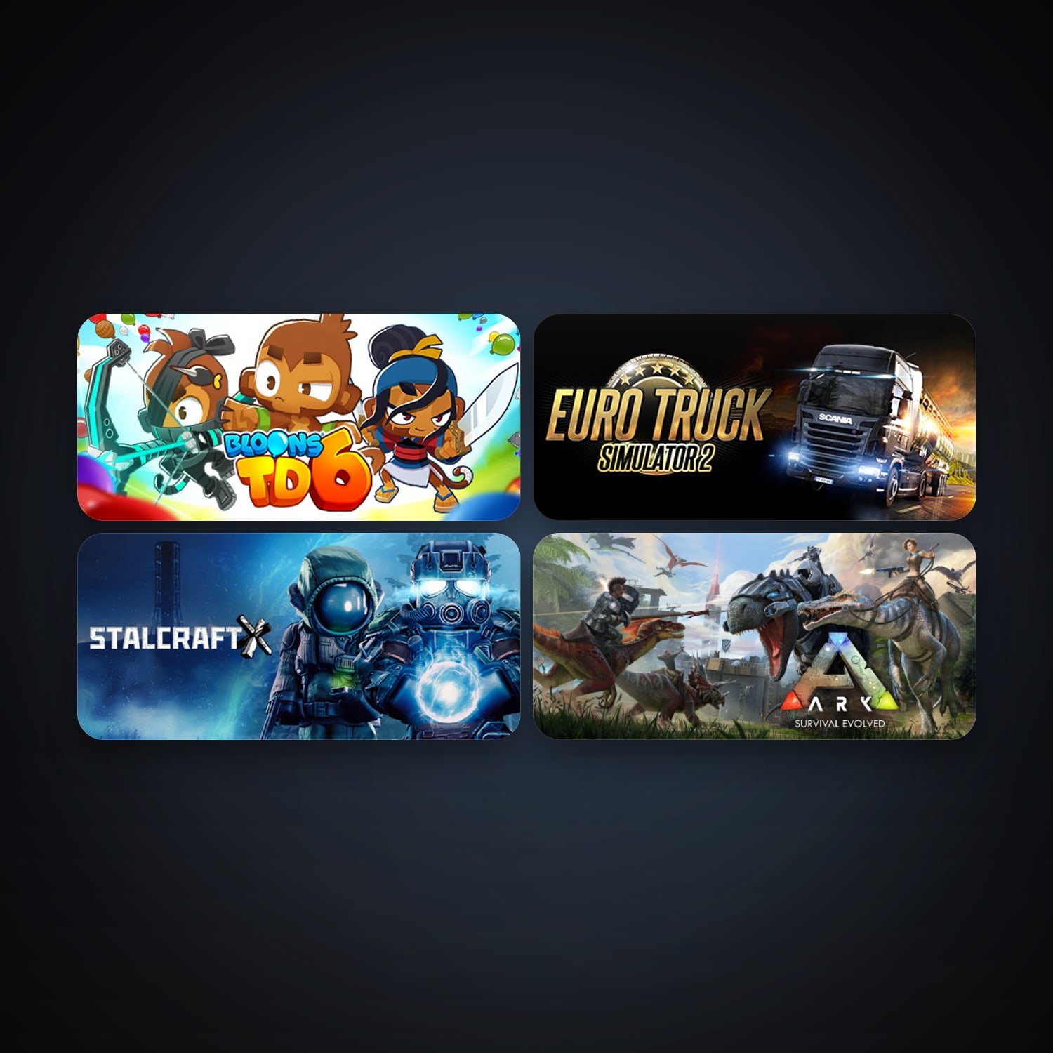 Euro Truck Simulator 2 + ARK: Survival Evolved, 6 games, clean — HabibiAccounts